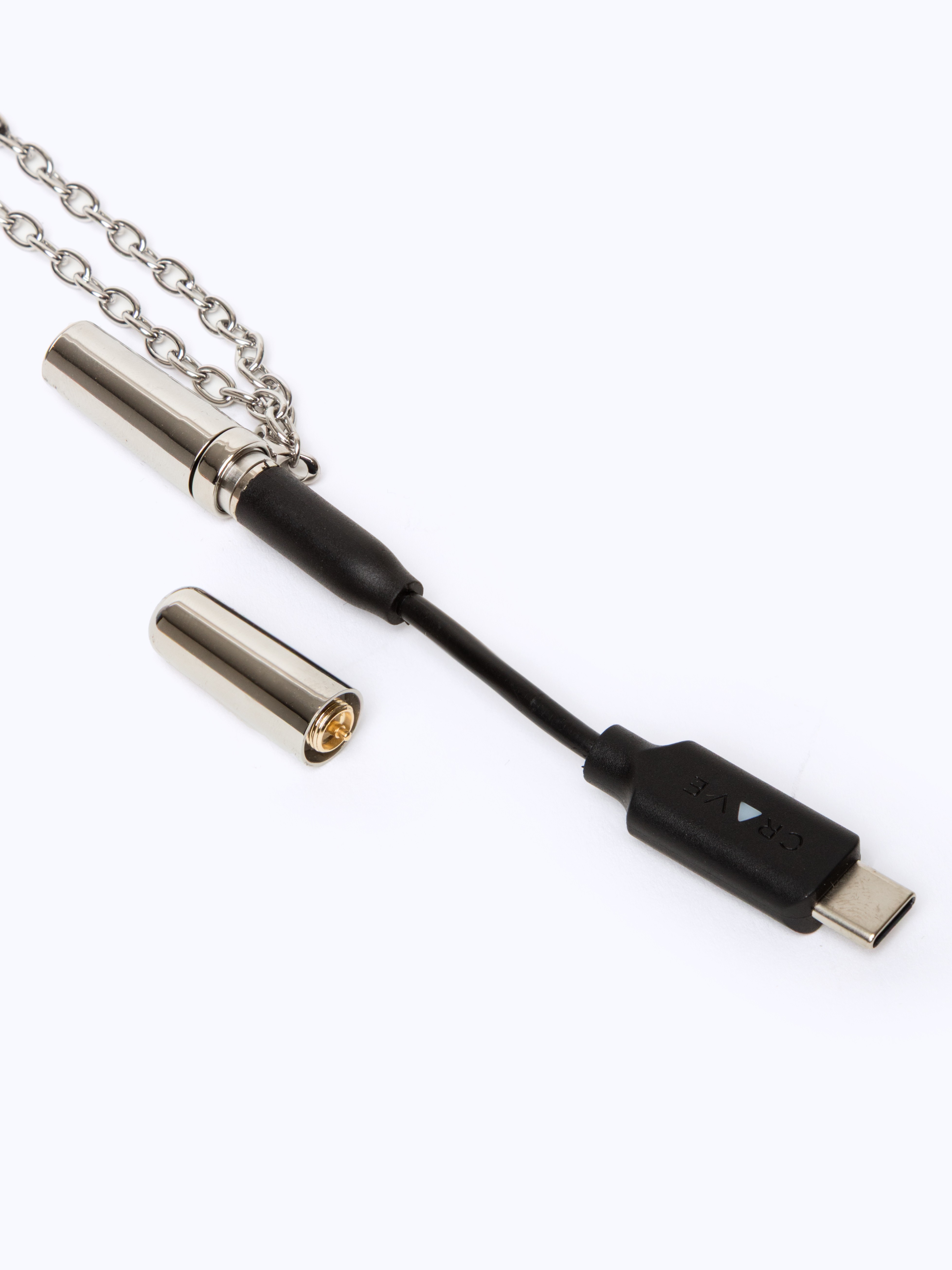 Crave Tease Necklace Vibrator, Silver, hi-res