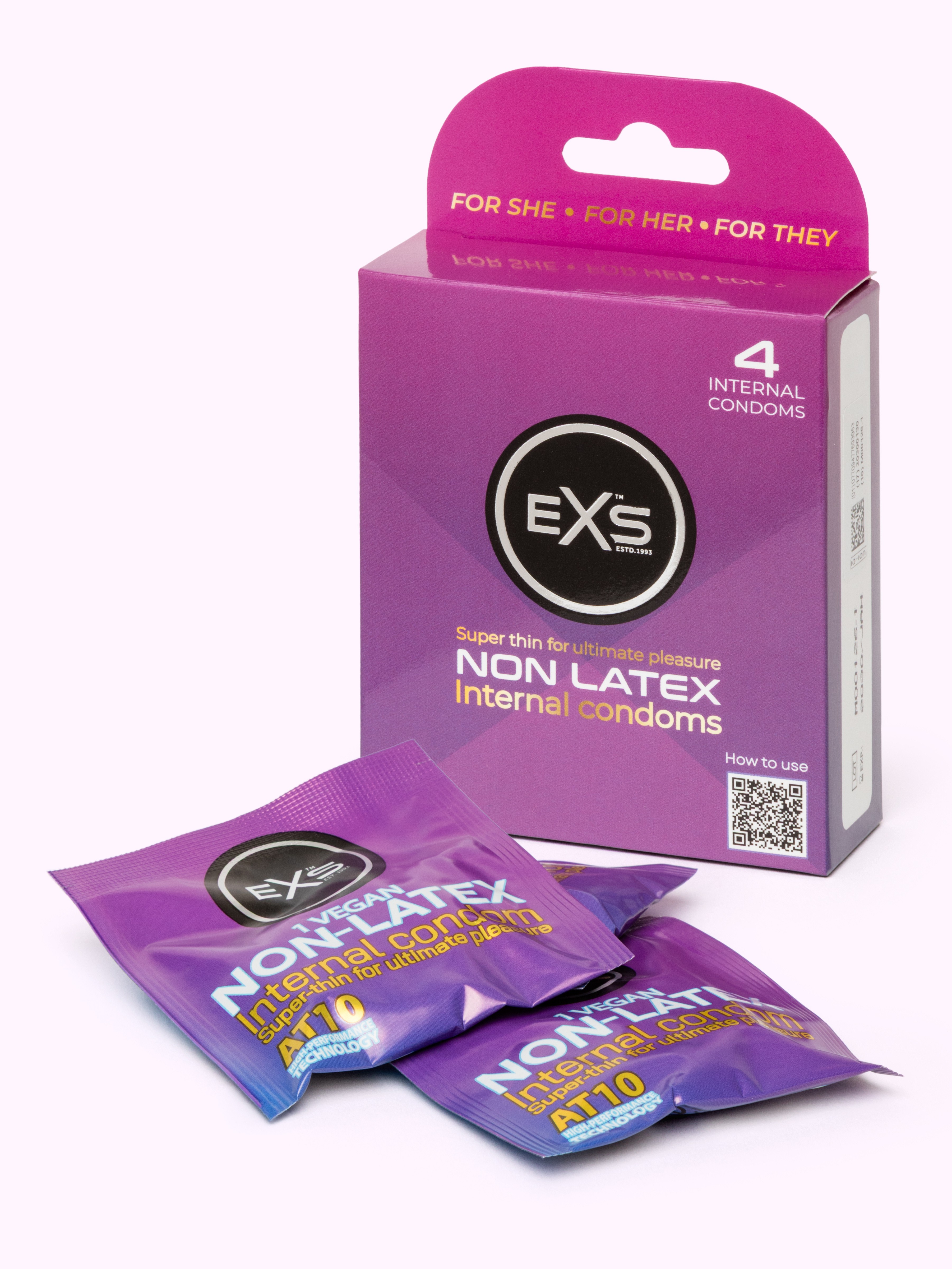 EXS Internal Condoms Non-Latex (4 Pack), , hi-res