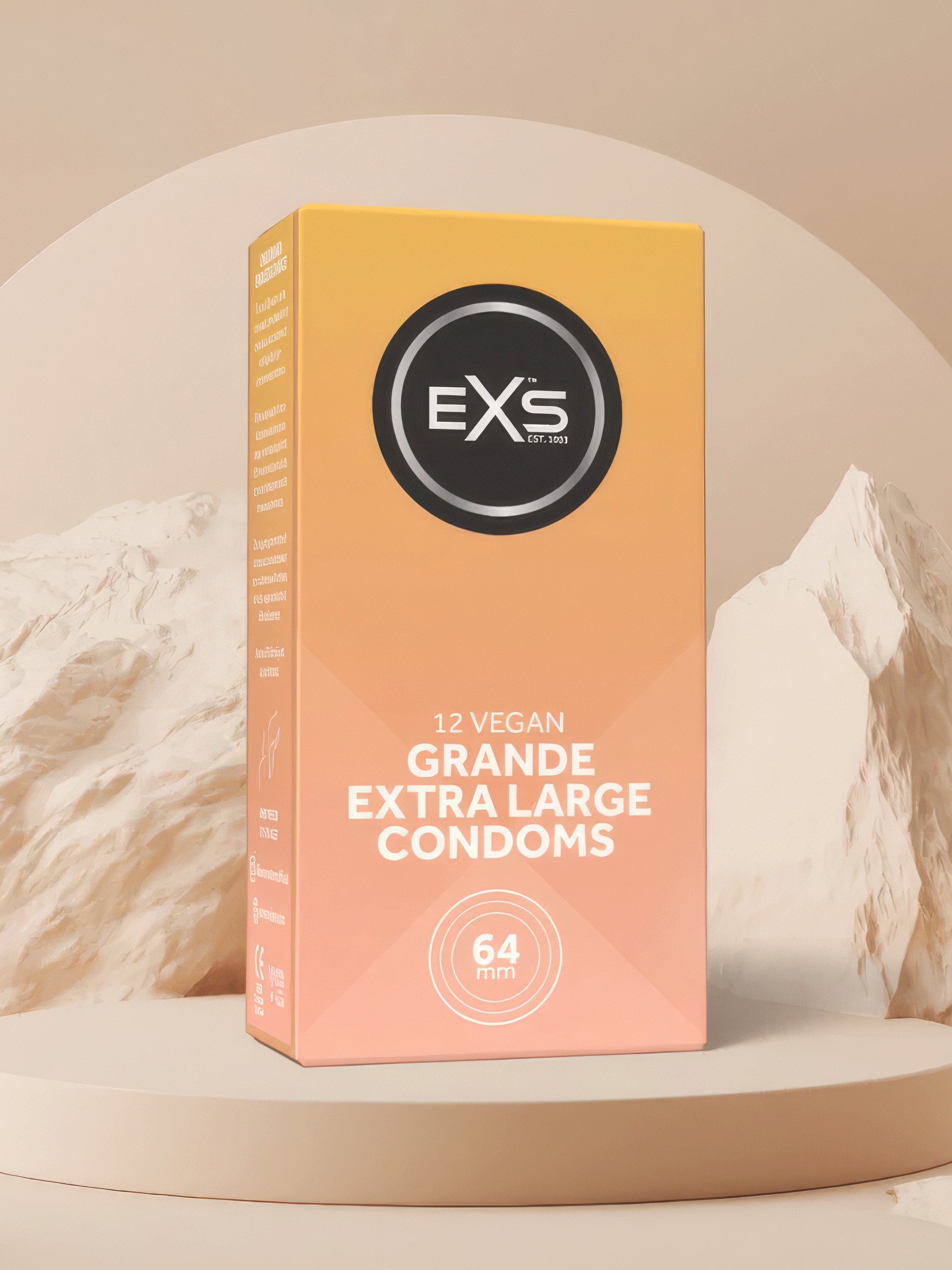 EXS Grande Extra Large Condoms 64mm (12 Pack), , hi-res