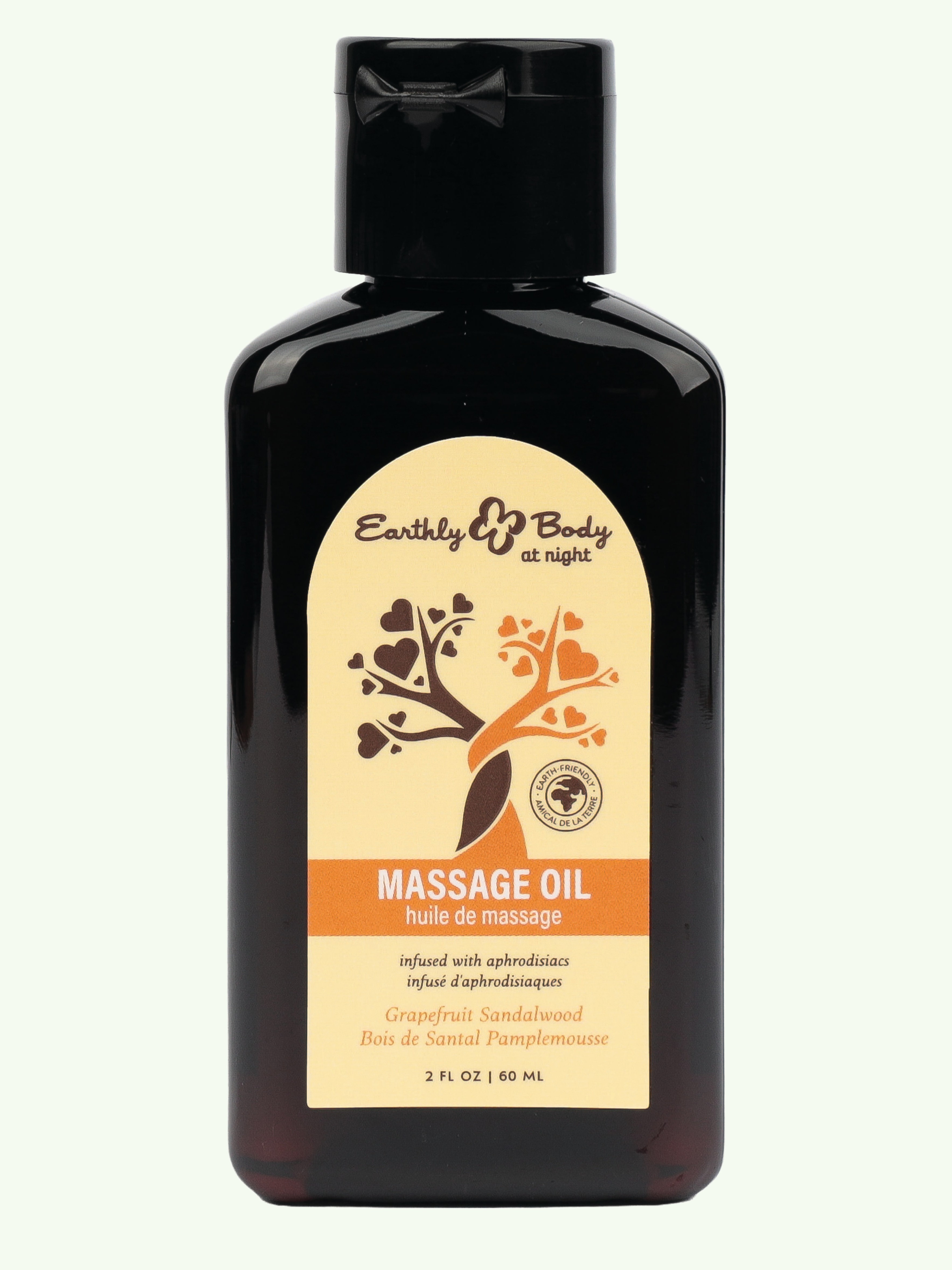 Earthly Body Massage Oil Grapefruit Sandalwood 60ml, , hi-res