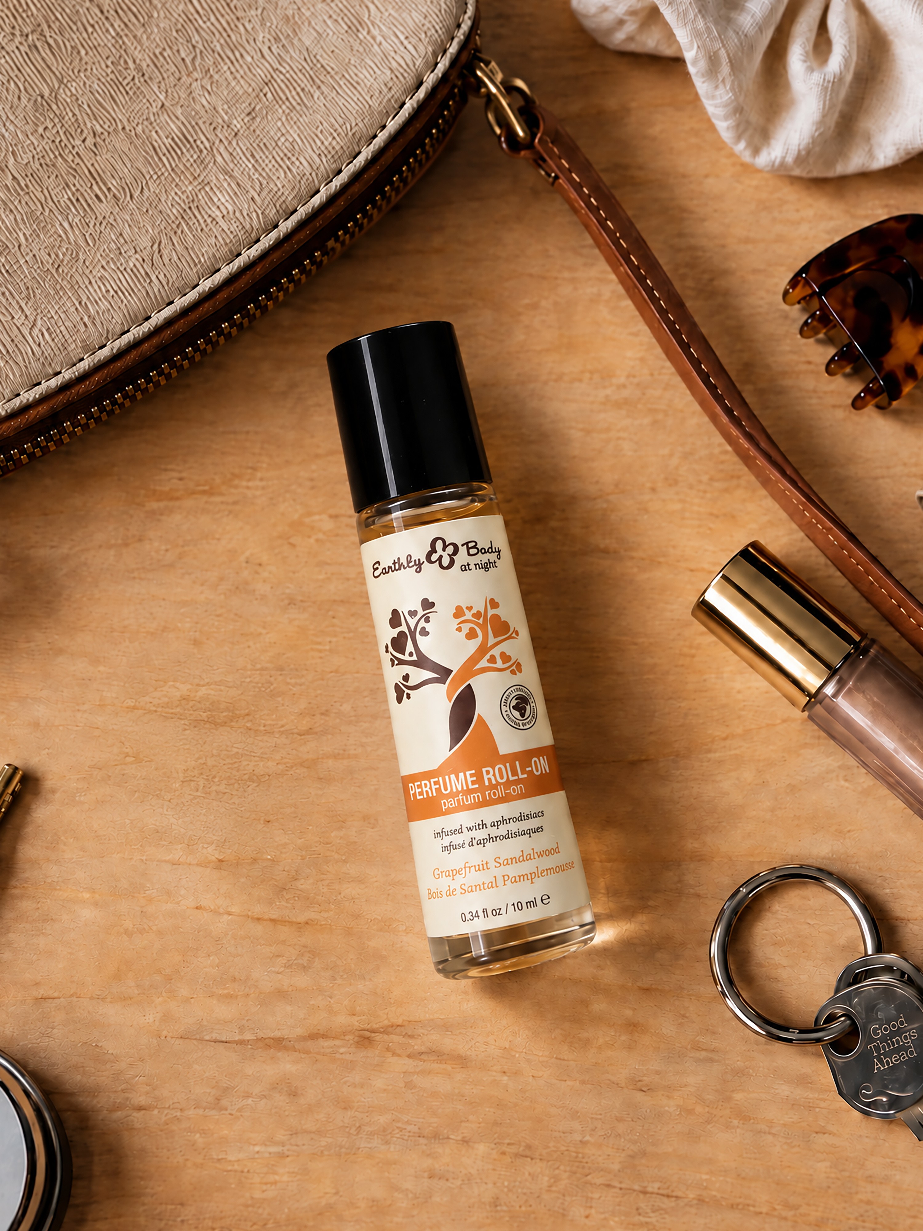 Earthly Body Aphrodisiac Perfume Roll On Grapefruit Sandalwood 10ml, , hi-res