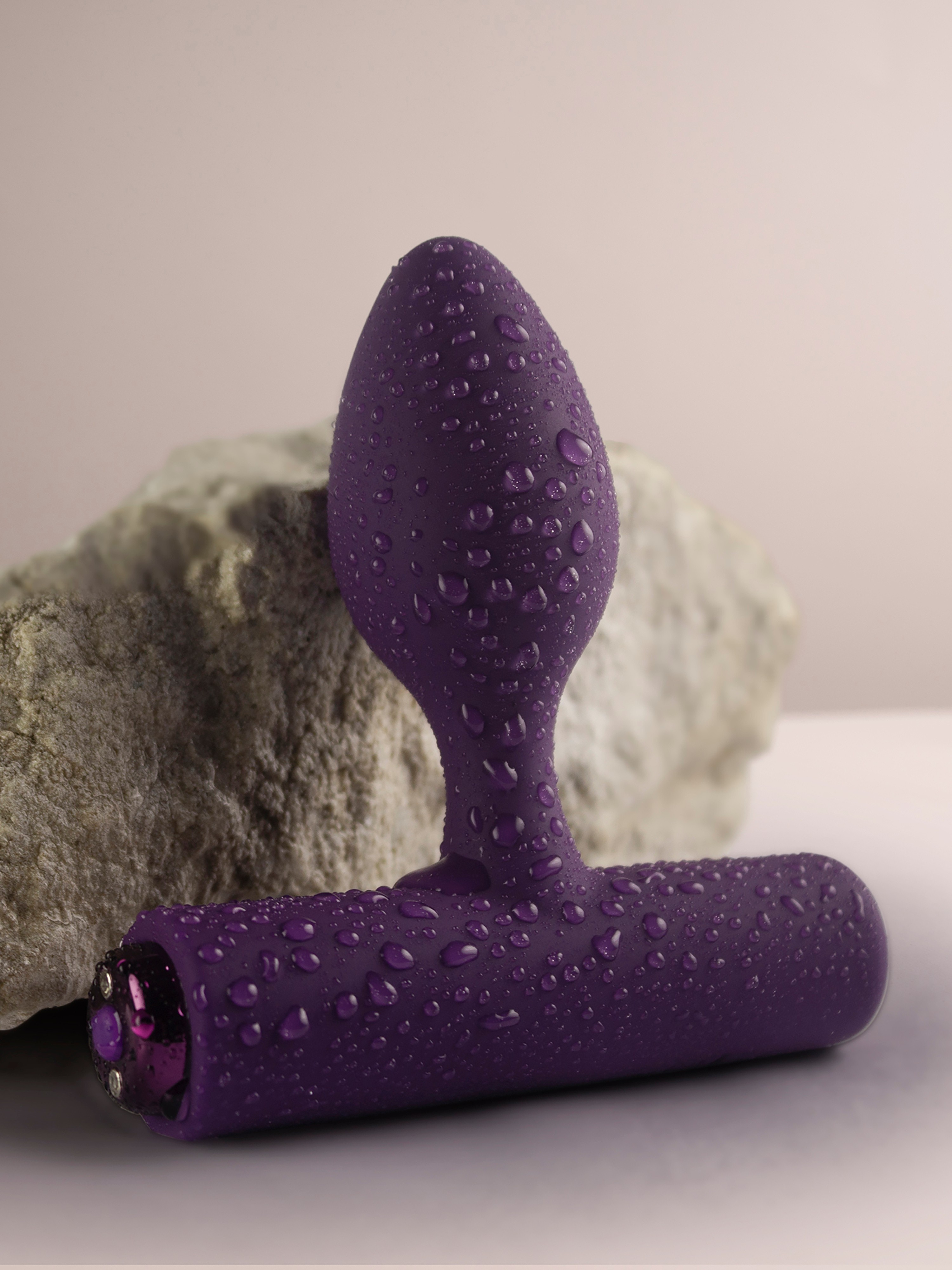 Rocks Off Nova Solaris Slim Powerful Butt Plug Vibrator, Purple, hi-res