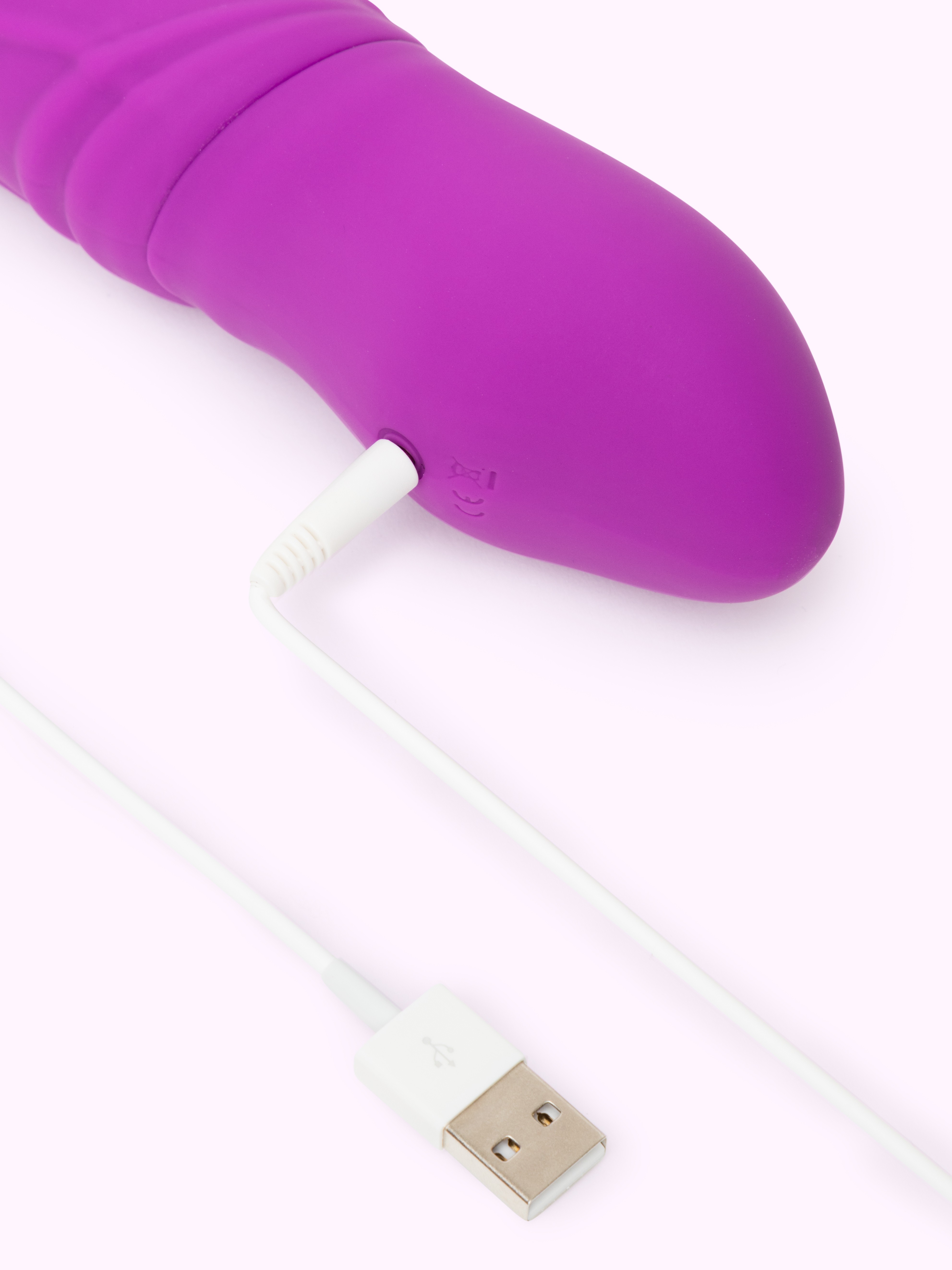 Honey Play Box Kong Rotating 6 Inch Dildo and G-Spot Vibrator, Purple, hi-res