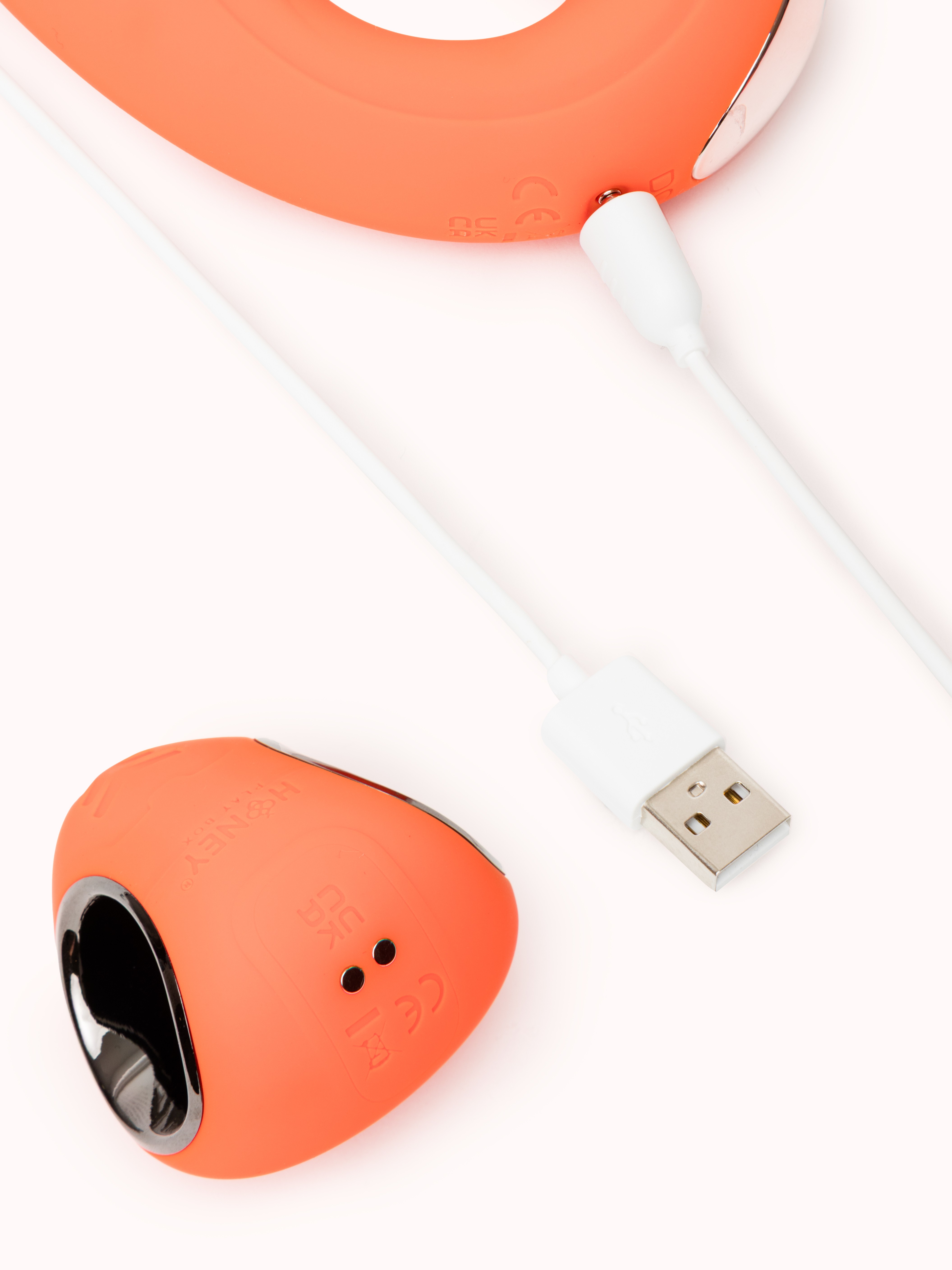 Honey Play Box JOI PRO Remote Control Rotating G-Spot and Clit Licker Vibrator, Orange, hi-res