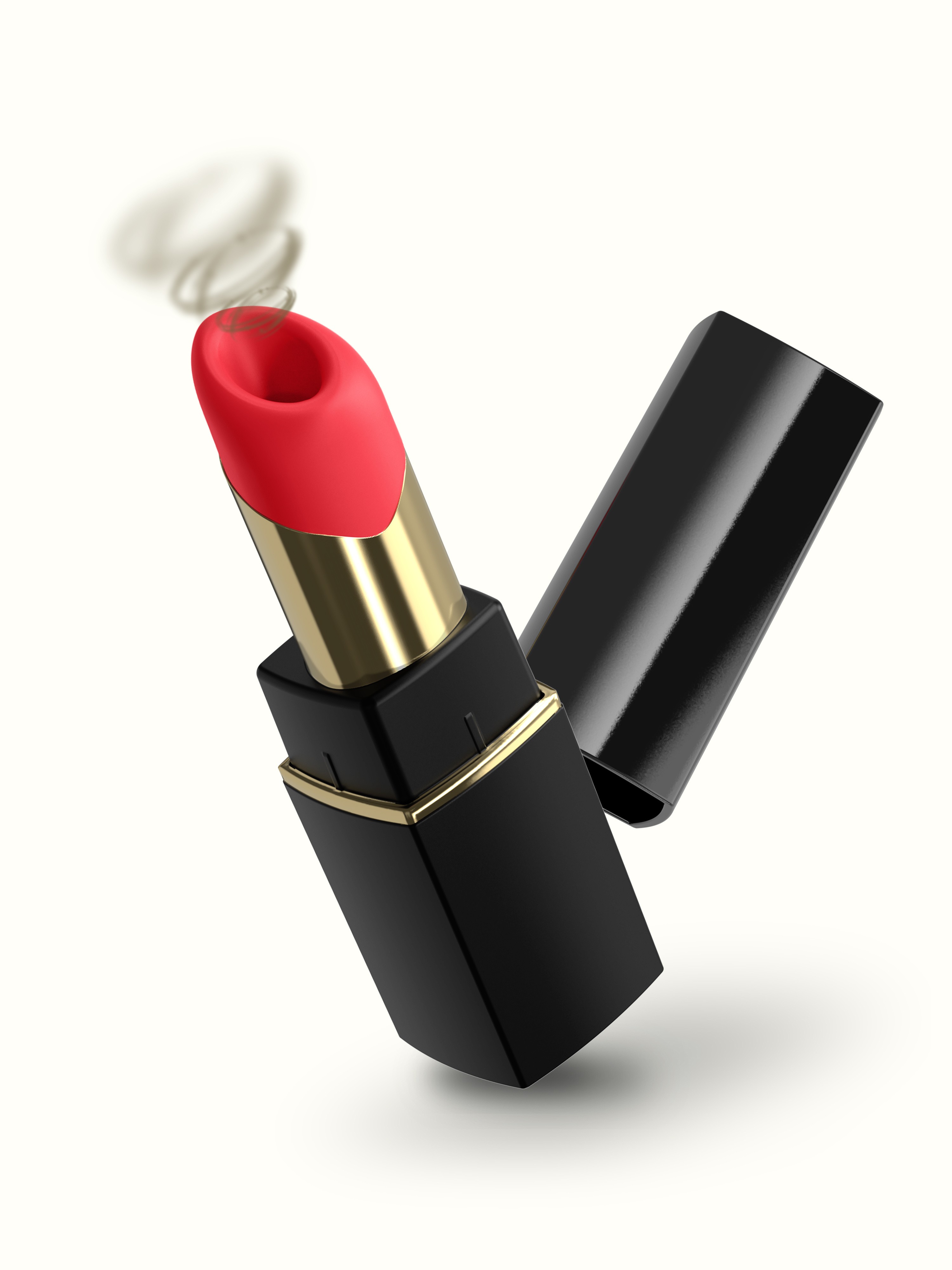 Womanizer Beauty Lipstick Clitoral Stimulator, Black, hi-res