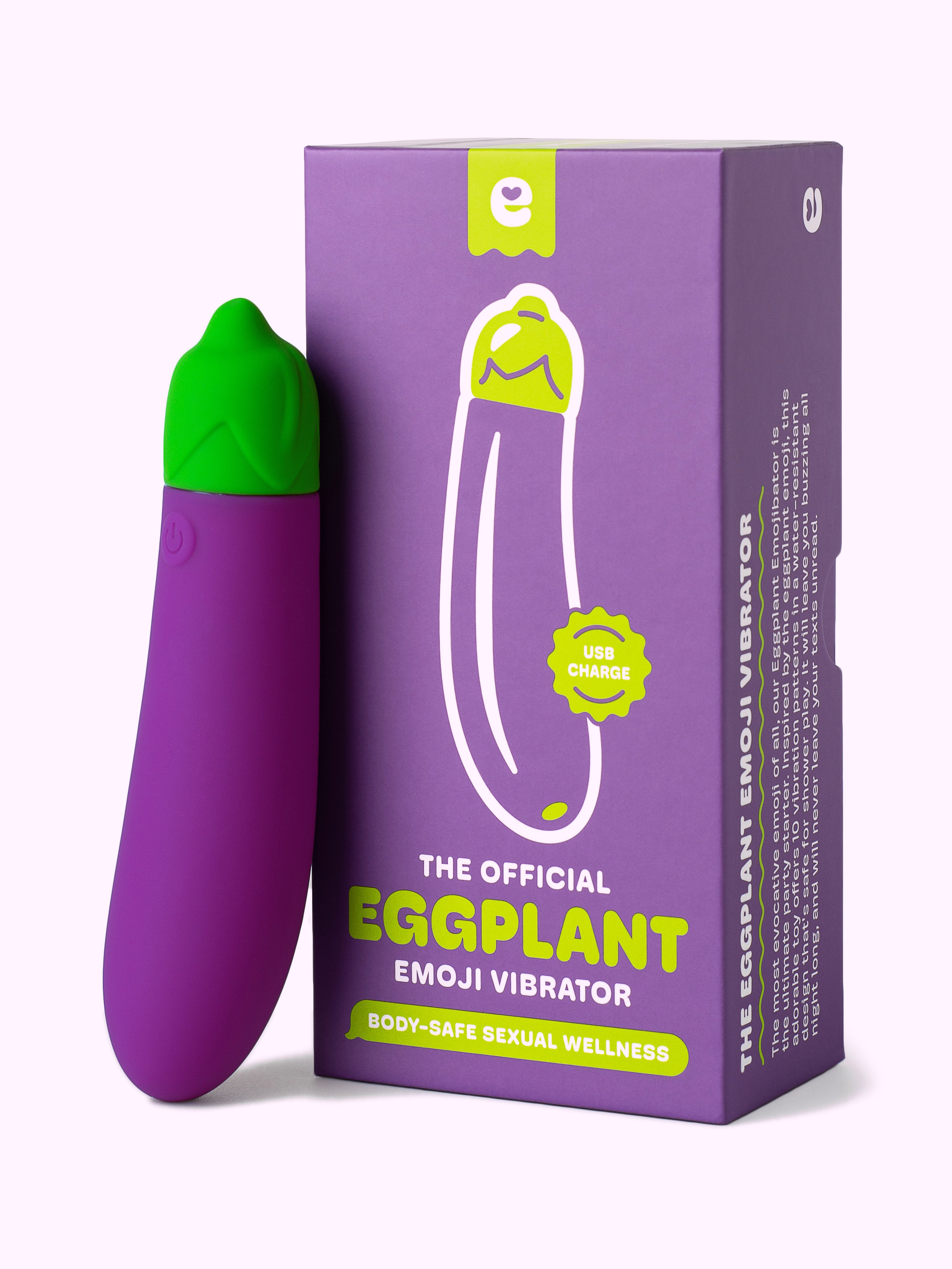 Emojibator Eggplant Vibrator, Purple, hi-res