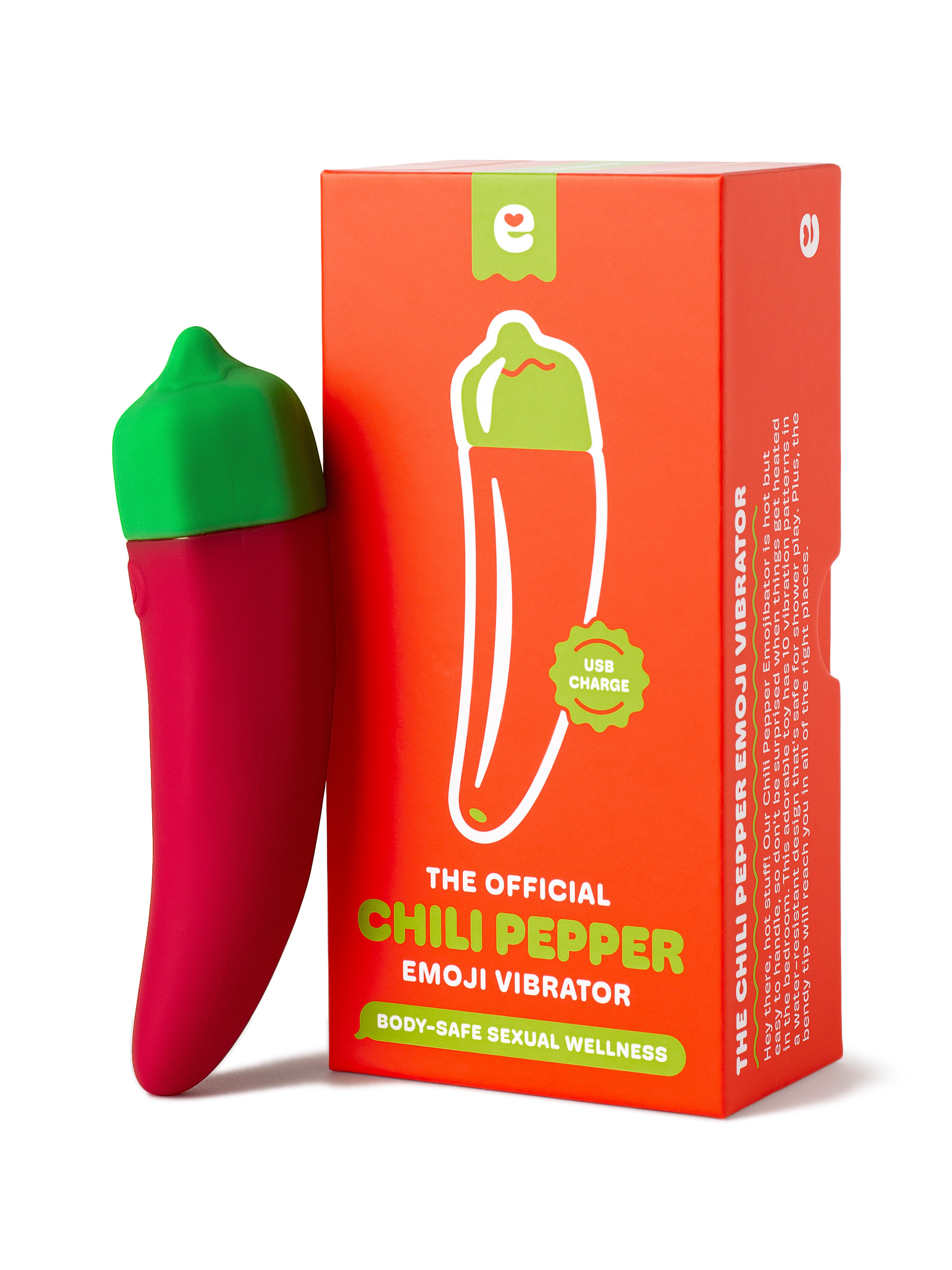 Emojibator Chili Pepper Vibrator, Red, hi-res