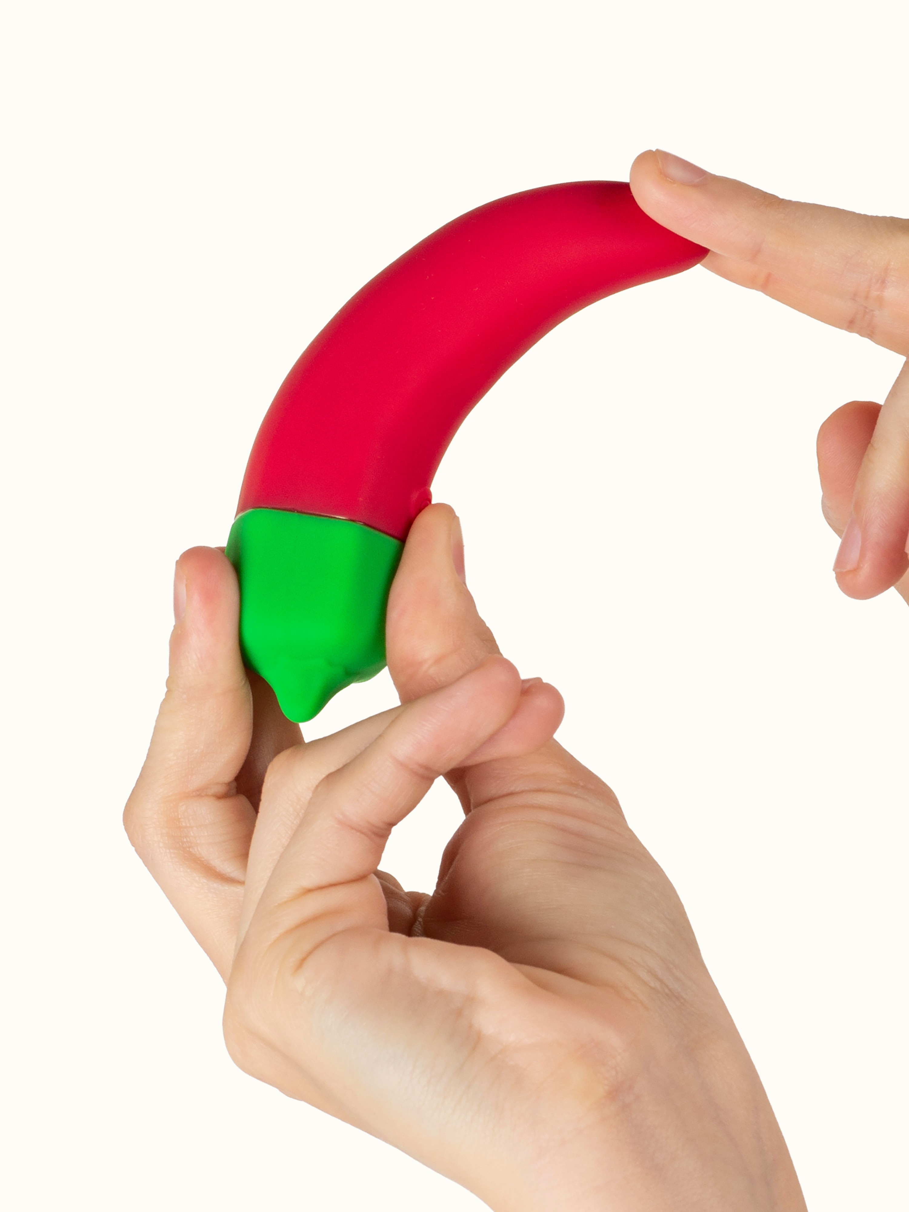 Emojibator Chili Pepper Vibrator, Red, hi-res