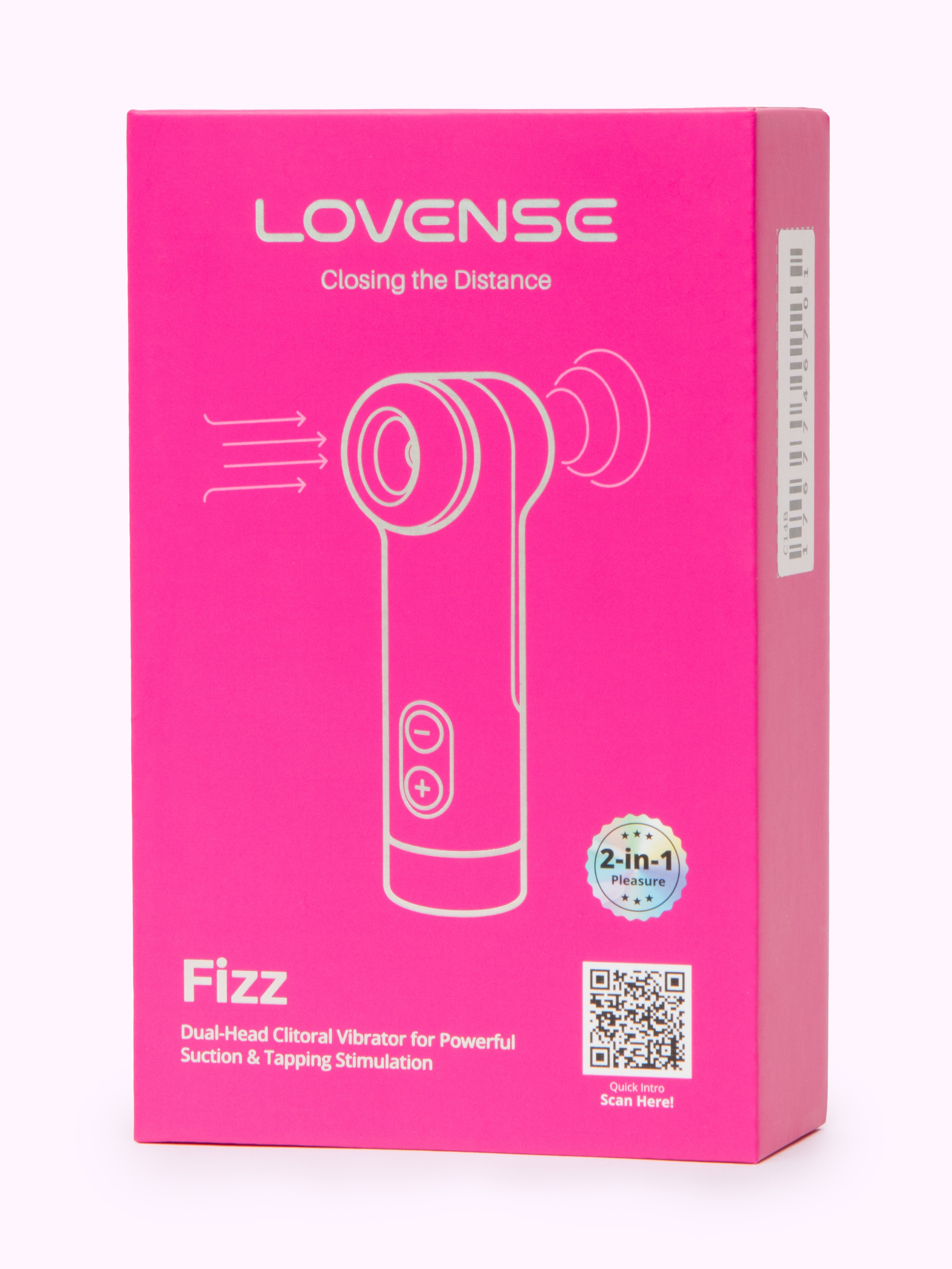Lovense Fizz App Controlled Dual Ended Clitoral Stimulator, Pink, hi-res