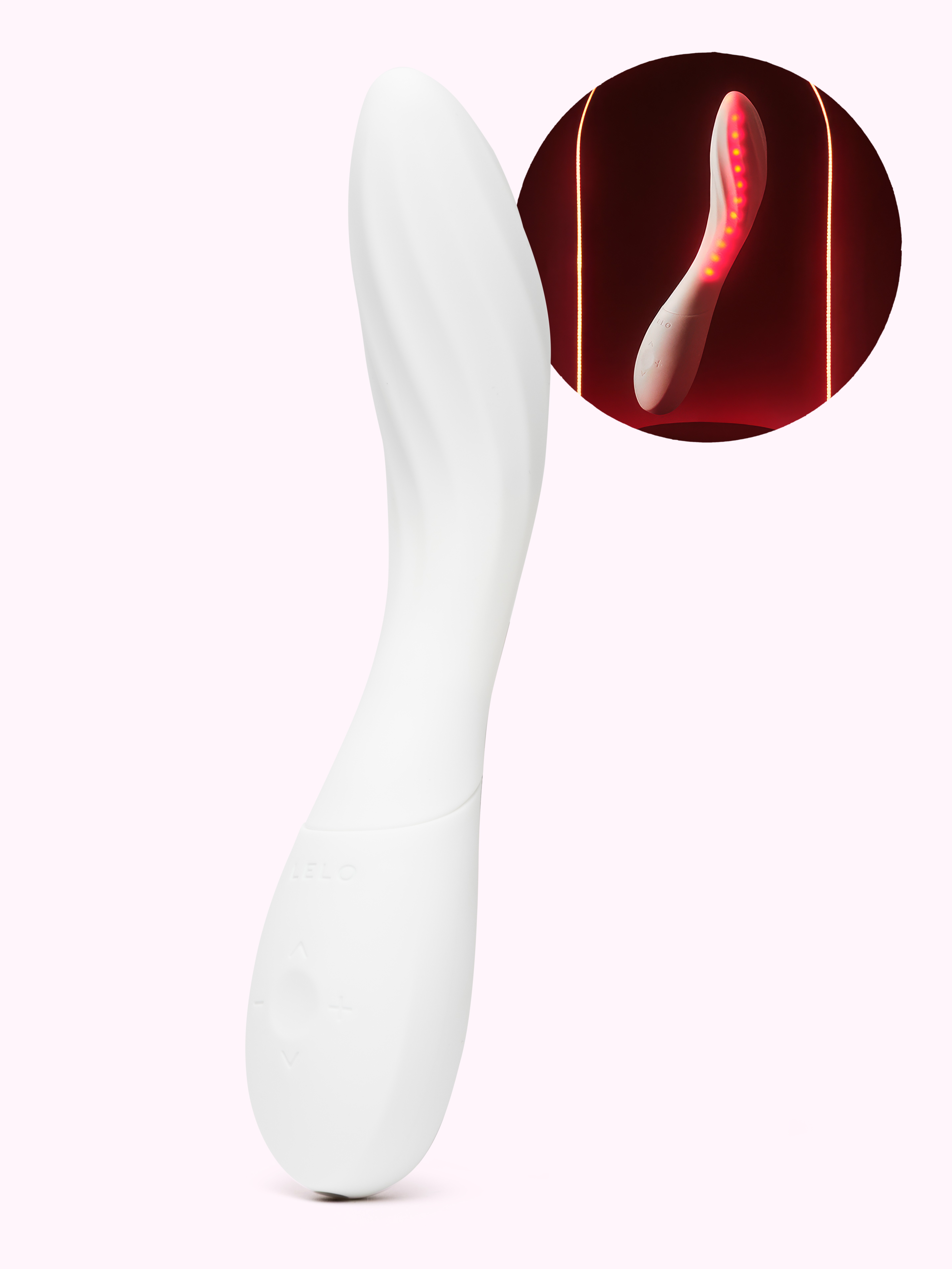 Lelo Mona Spectra App Controlled Red Light Intimate Massager, White, hi-res