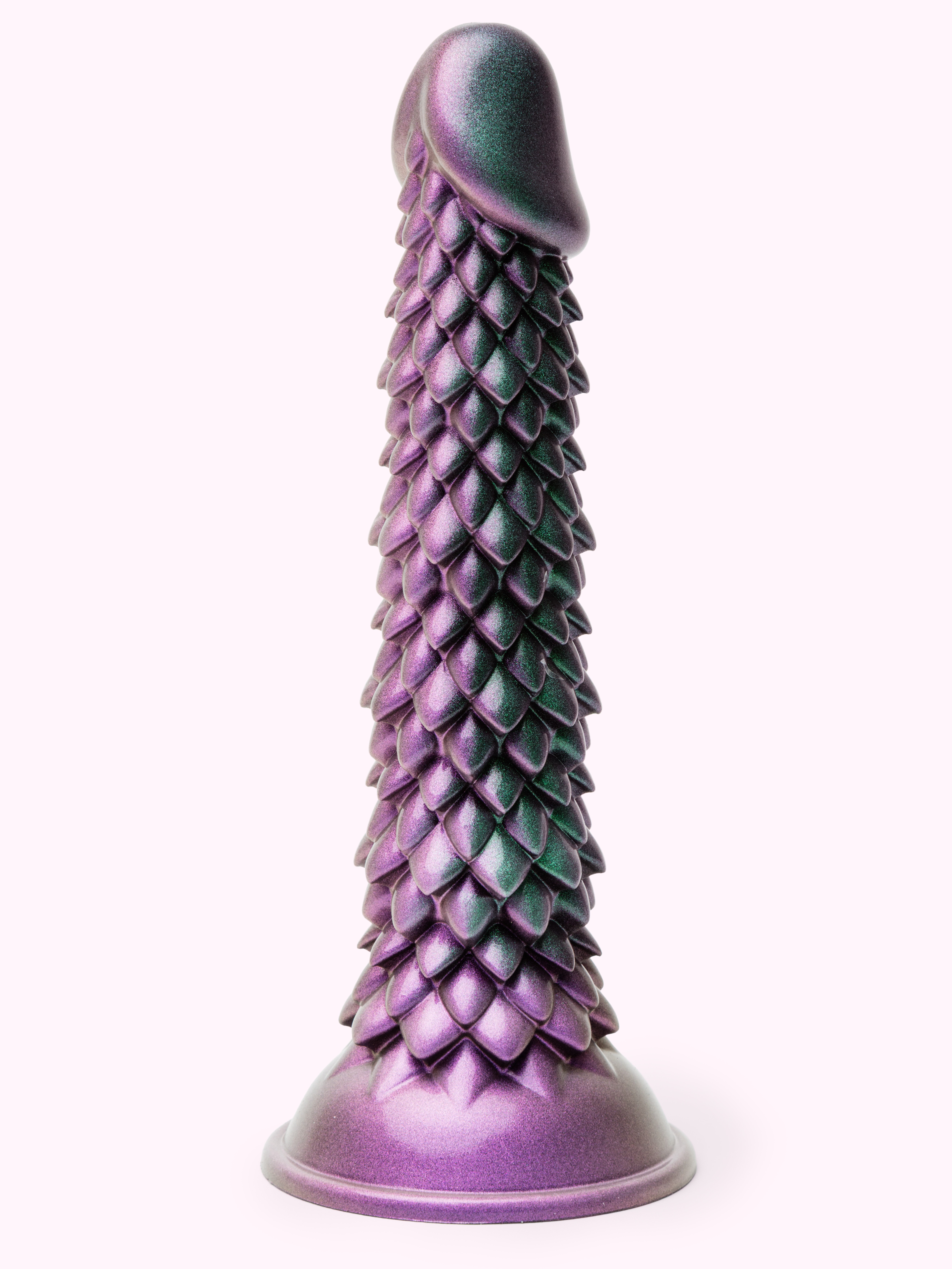 Creature Cocks Eryndor Textured Silicone Dildo 8 Inch, Purple, hi-res