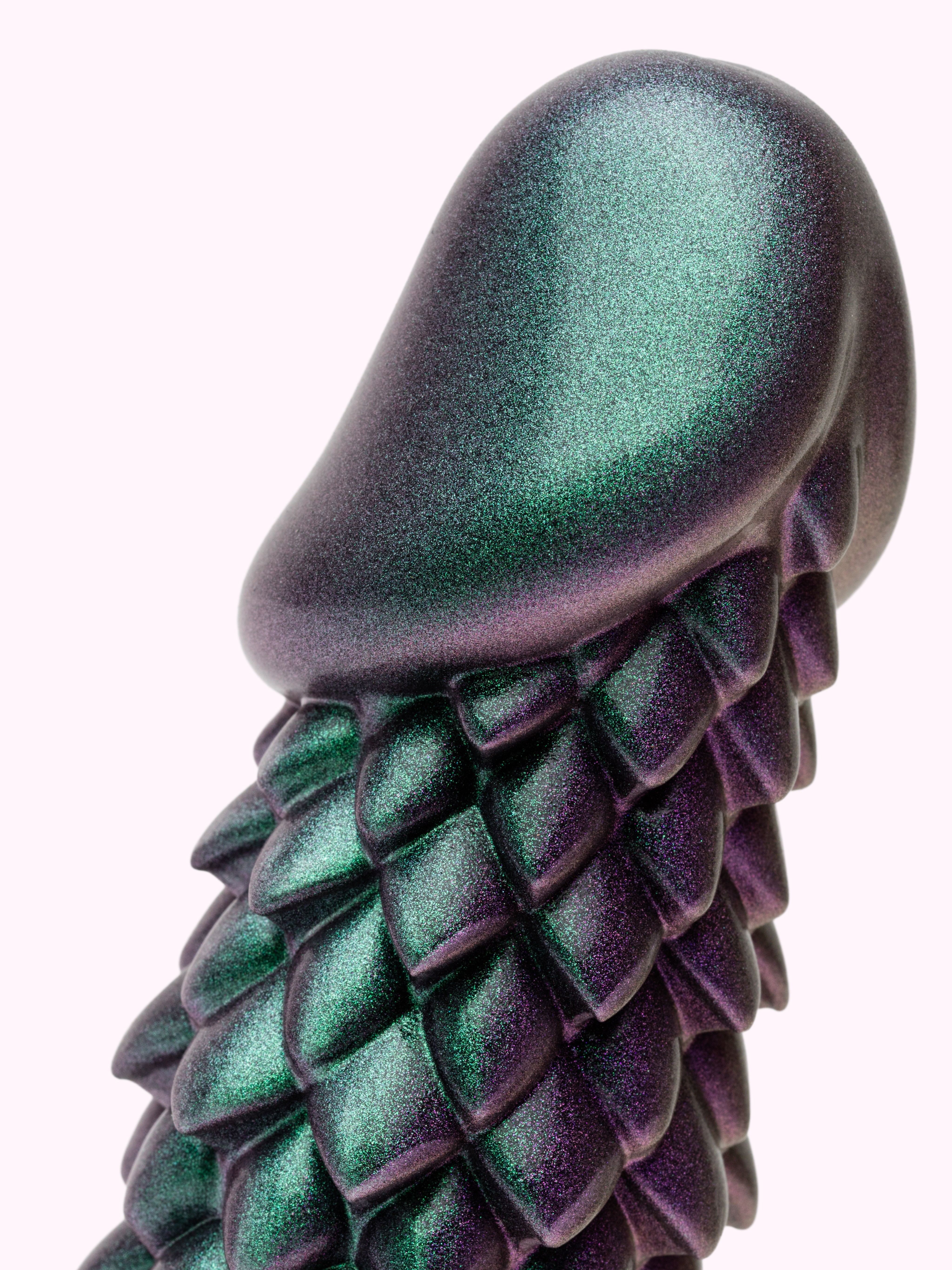 Creature Cocks Eryndor Textured Silicone Dildo 8 Inch, Purple, hi-res
