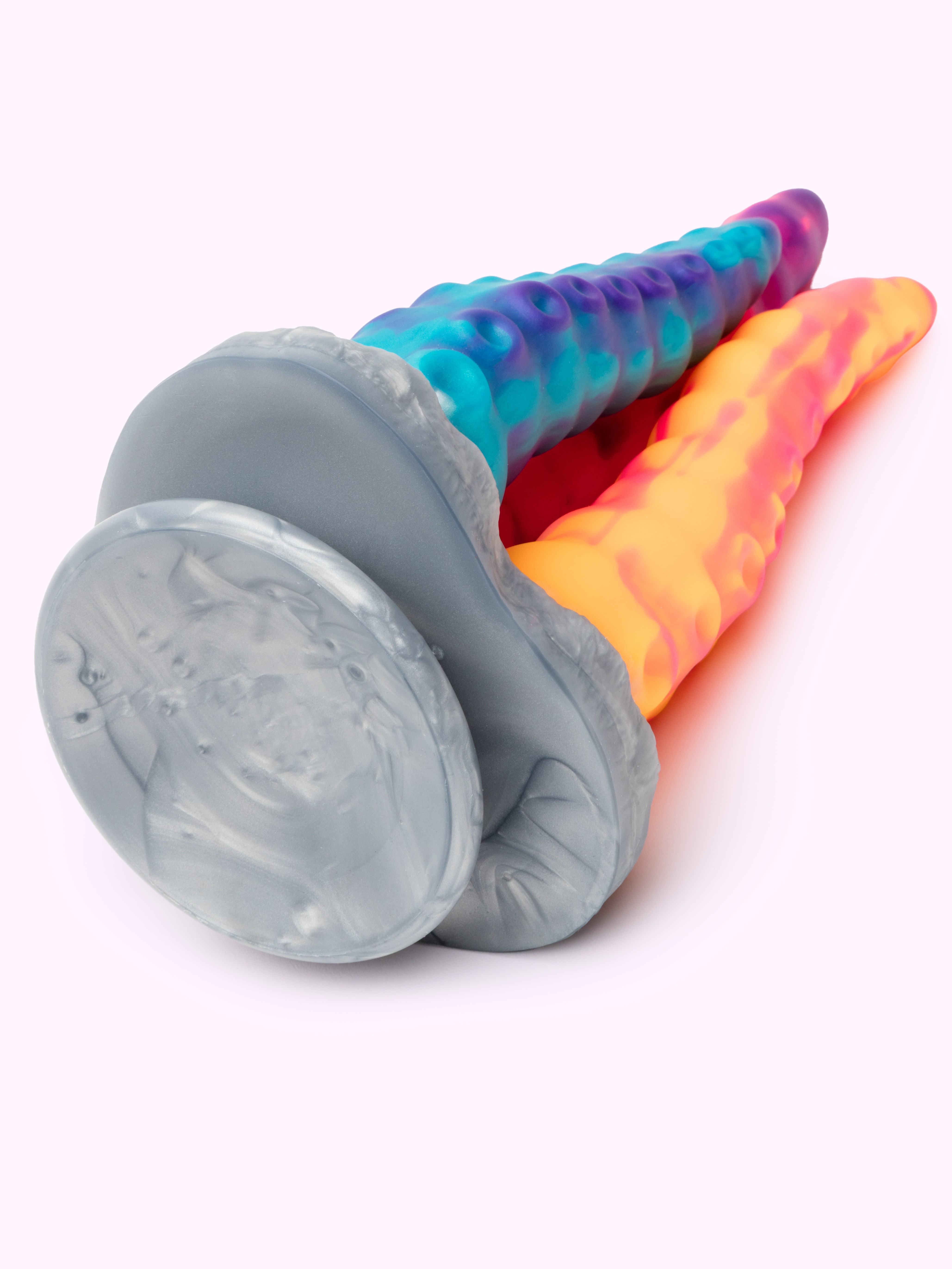 Creature Cocks Tenta-Trio Silicone Dildo, Rainbow, hi-res