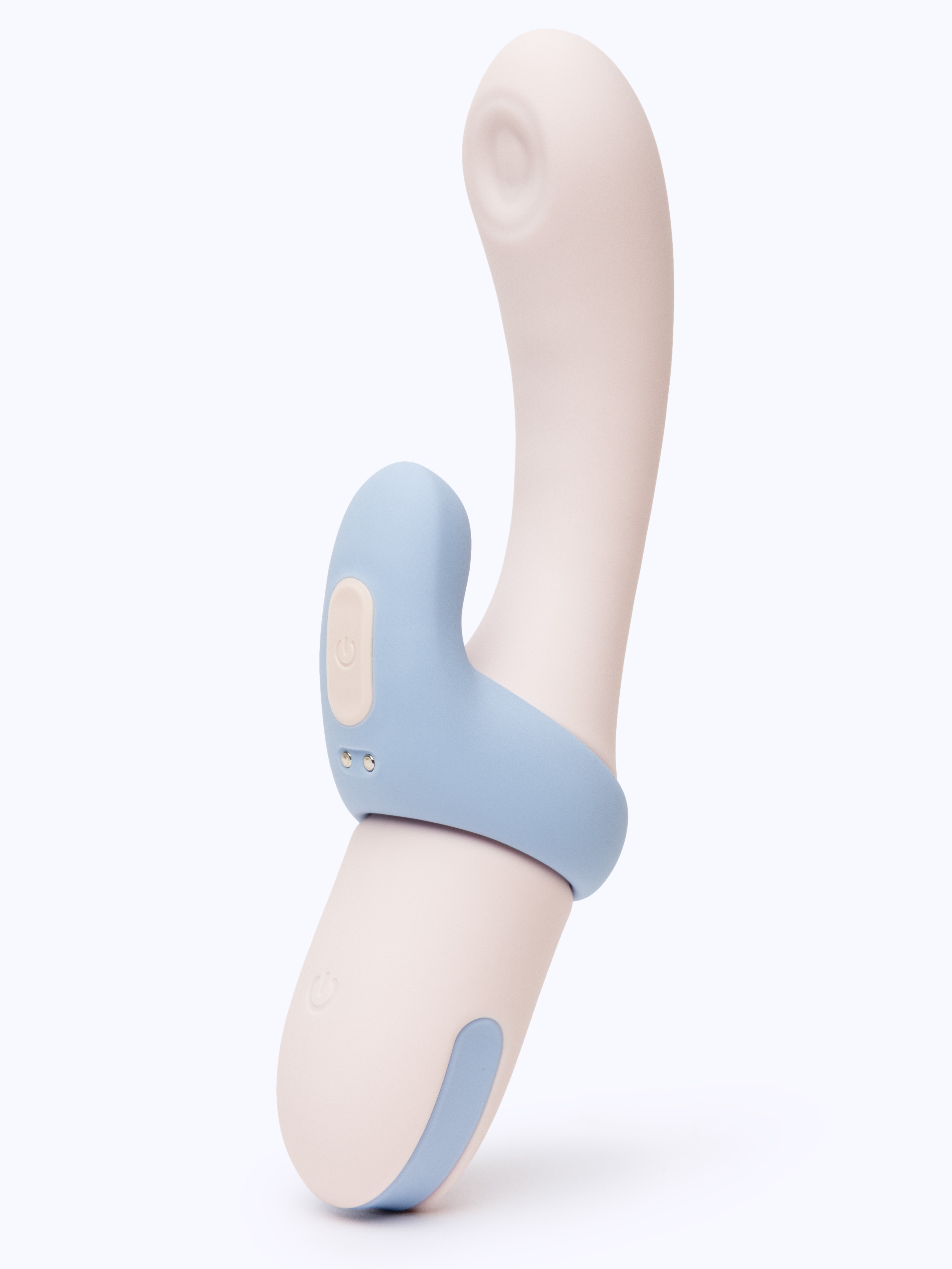 Mina Orbit 2 in 1 Rabbit Vibrator and Cock Ring Set, White, hi-res