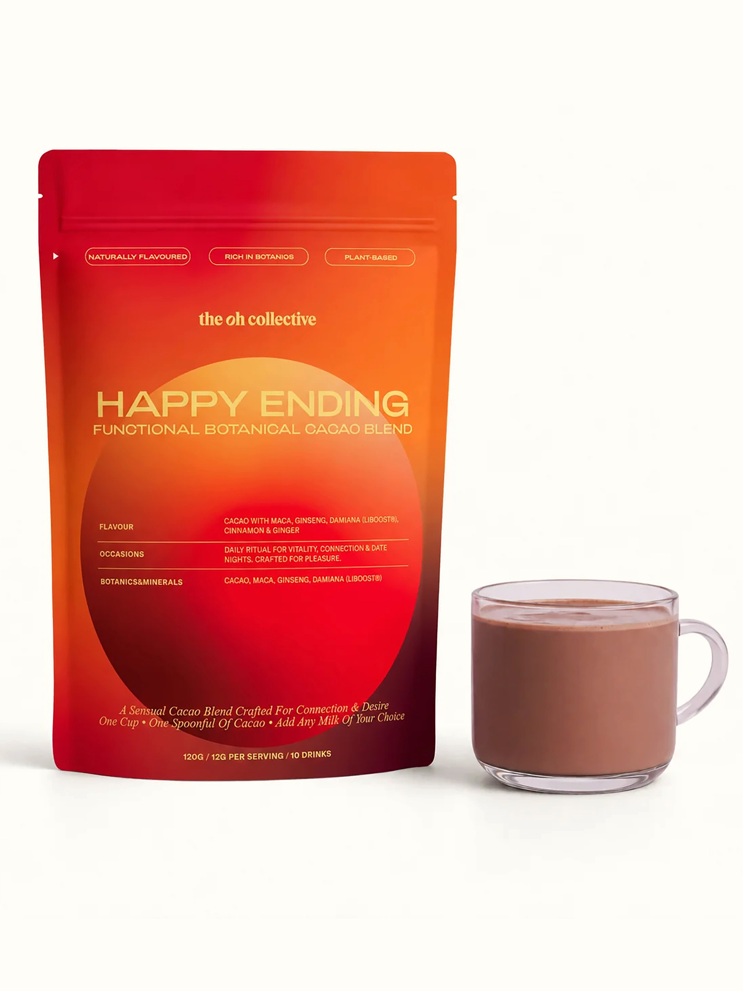 Oh Collective Happy Ending Cacao Blend 120g (10 Drinks), , hi-res