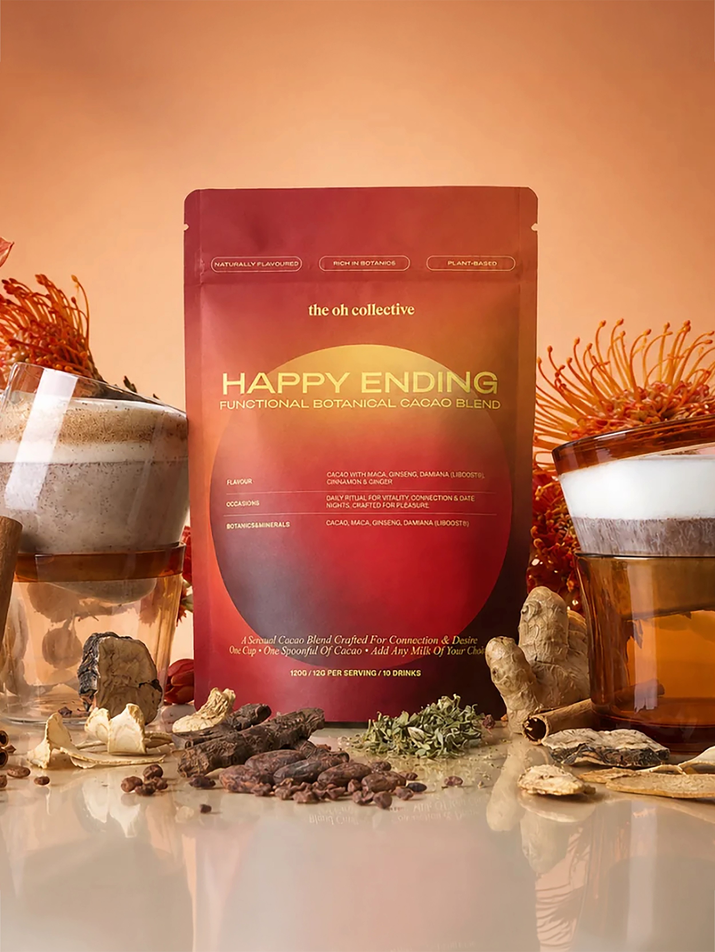 Oh Collective Happy Ending Cacao Blend 120g (10 Drinks), , hi-res