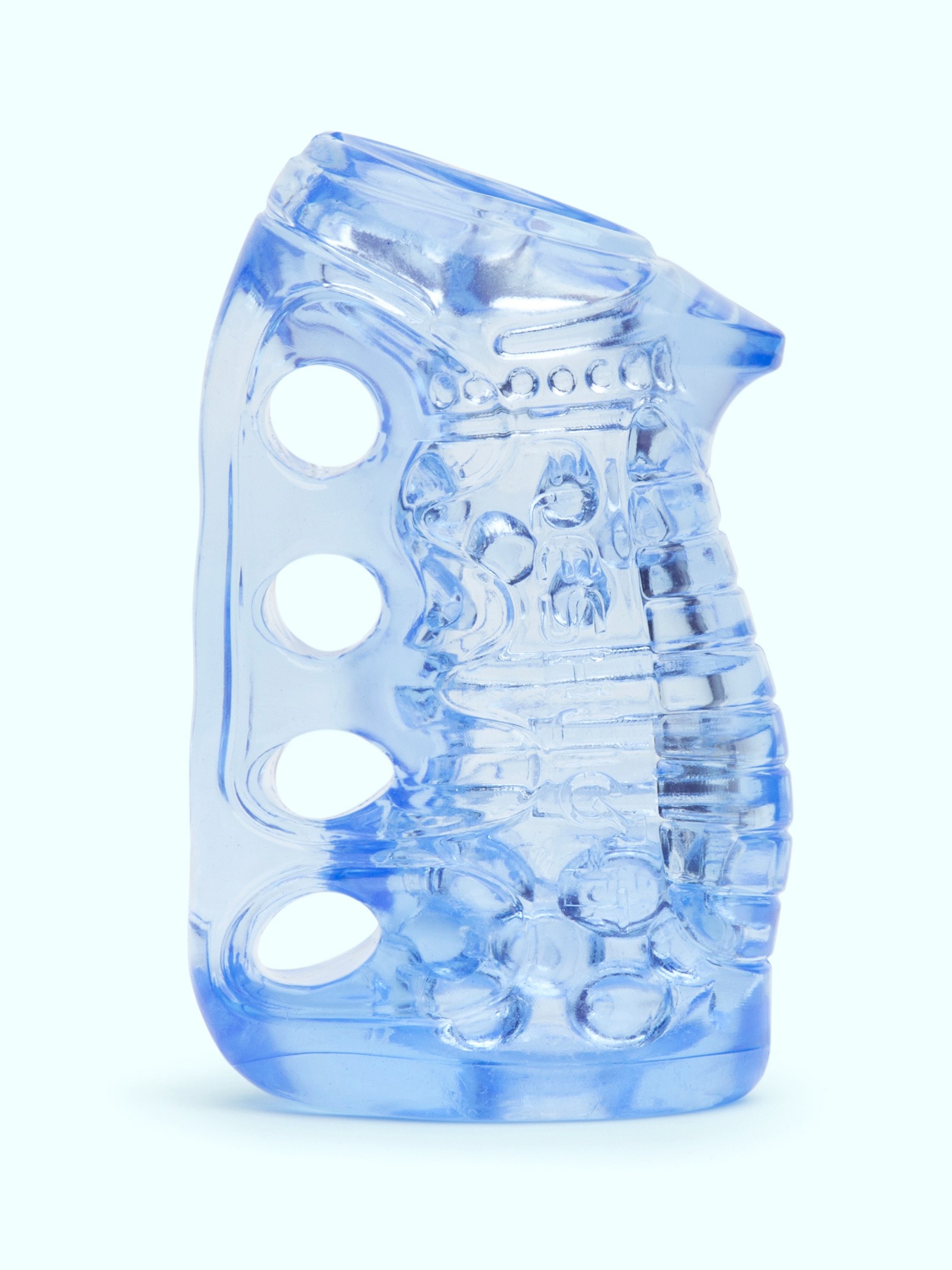 Fleshlight Fleshkin Grip Textured Stroker, Blue, hi-res