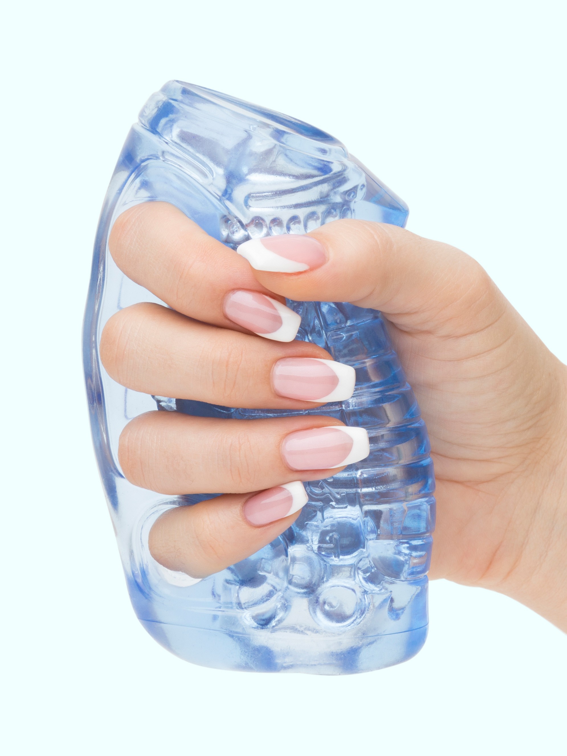 Fleshlight Fleshkin Grip Textured Stroker, Blue, hi-res