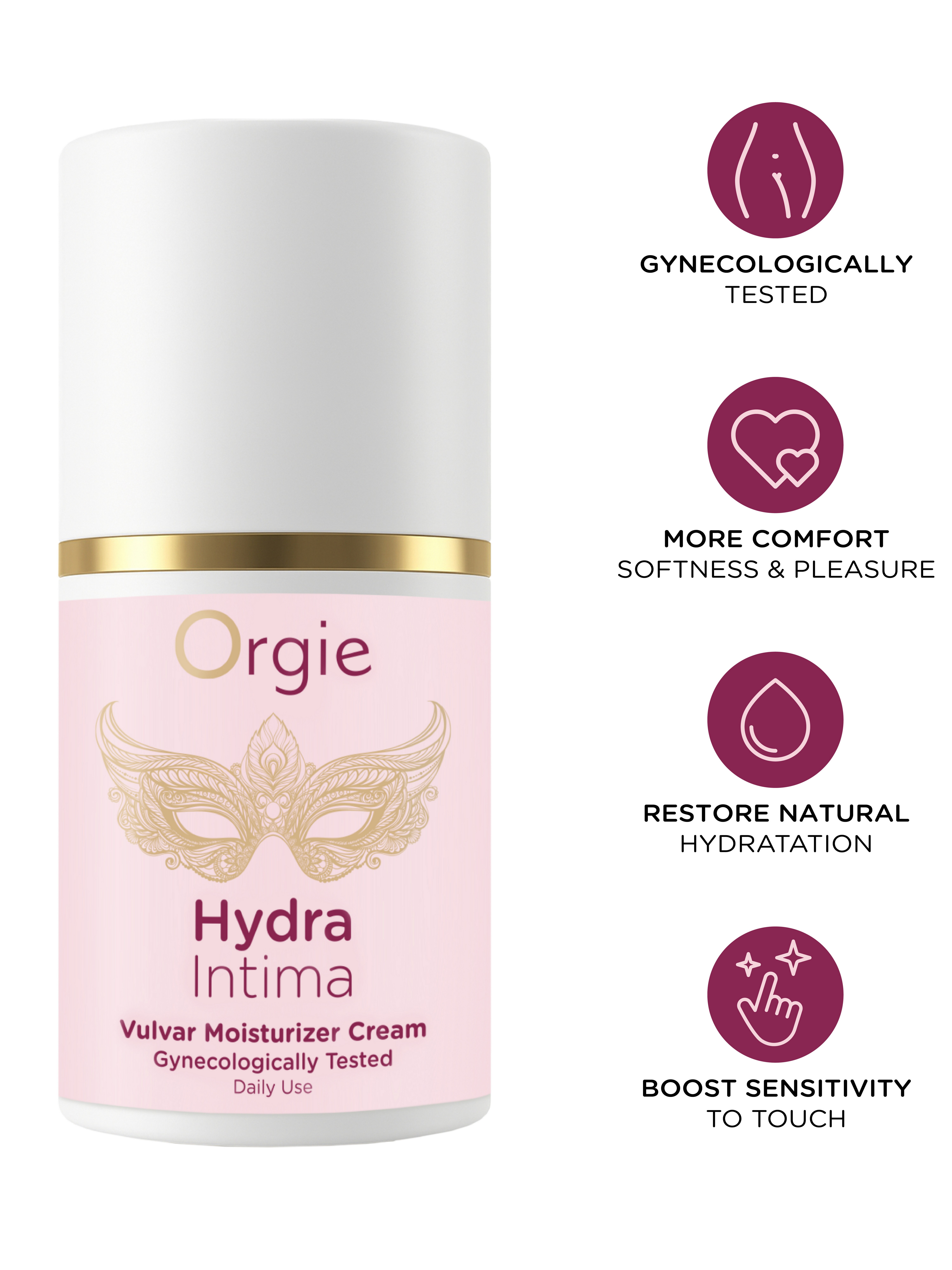 Orgie Hydra Intima Vulva Moisturiser Cream 50ml, , hi-res