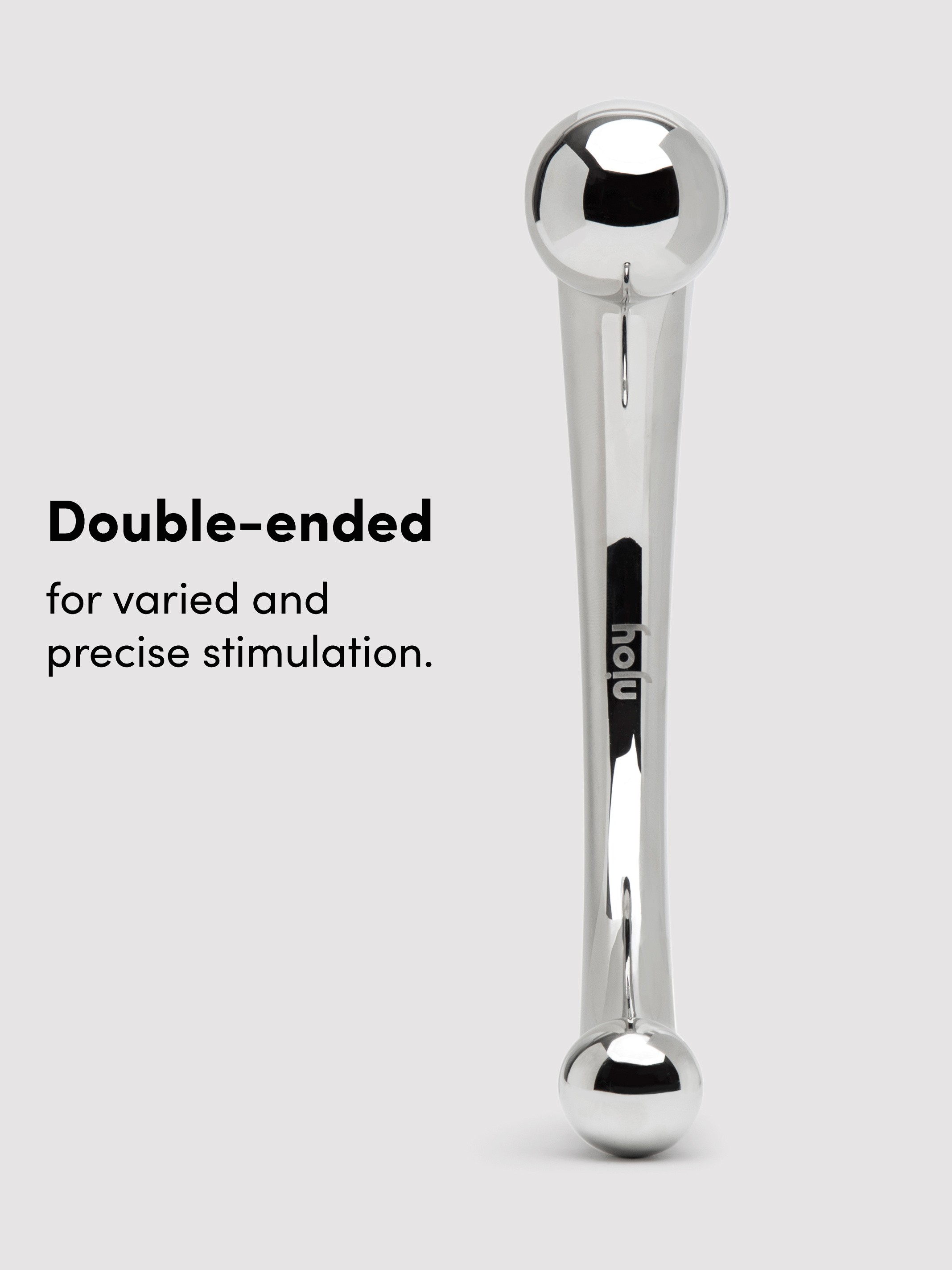 njoy Pure Wand Stainless Steel Dildo, Silver, hi-res