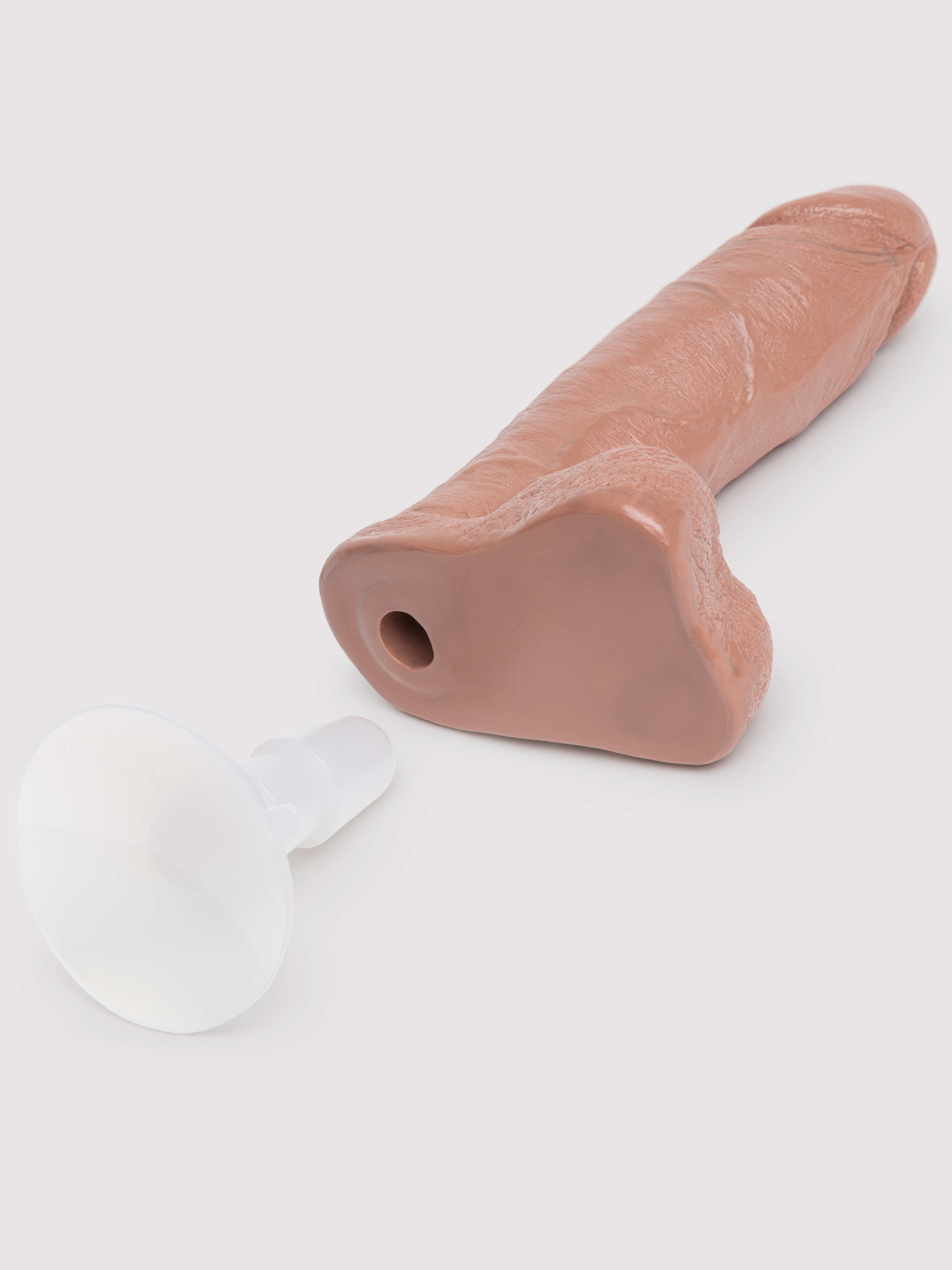 Doc Johnson Realistic Vac-U-Lock Dildo 8 Inch, Flesh Brown, hi-res