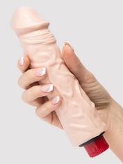 Doc Johnson Large Girthy Realistic Vibrator, Flesh Pink, hi-res