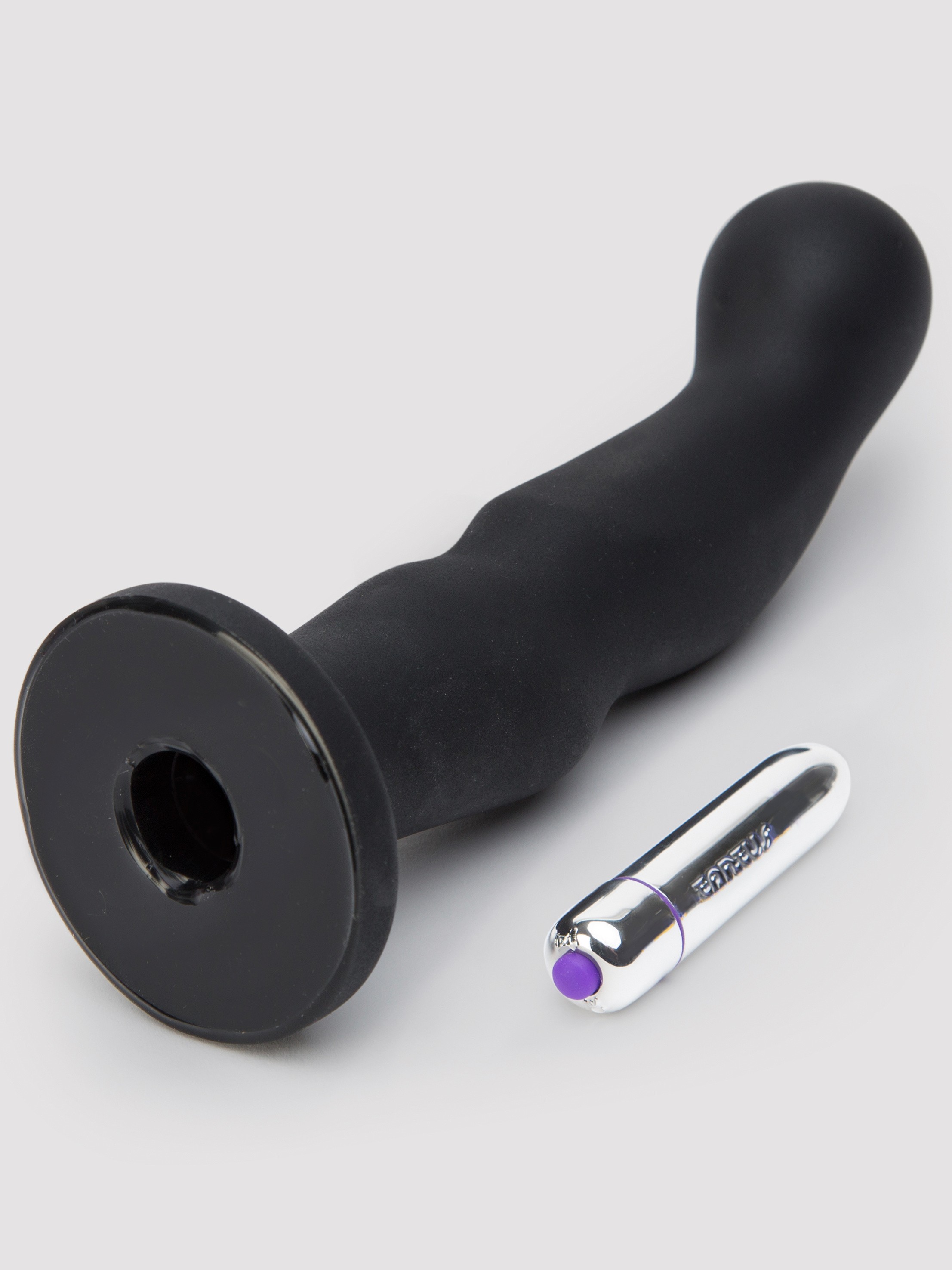 Tantus Silicone P-Spot Anal Vibrator 7.5 Inch, Black, hi-res