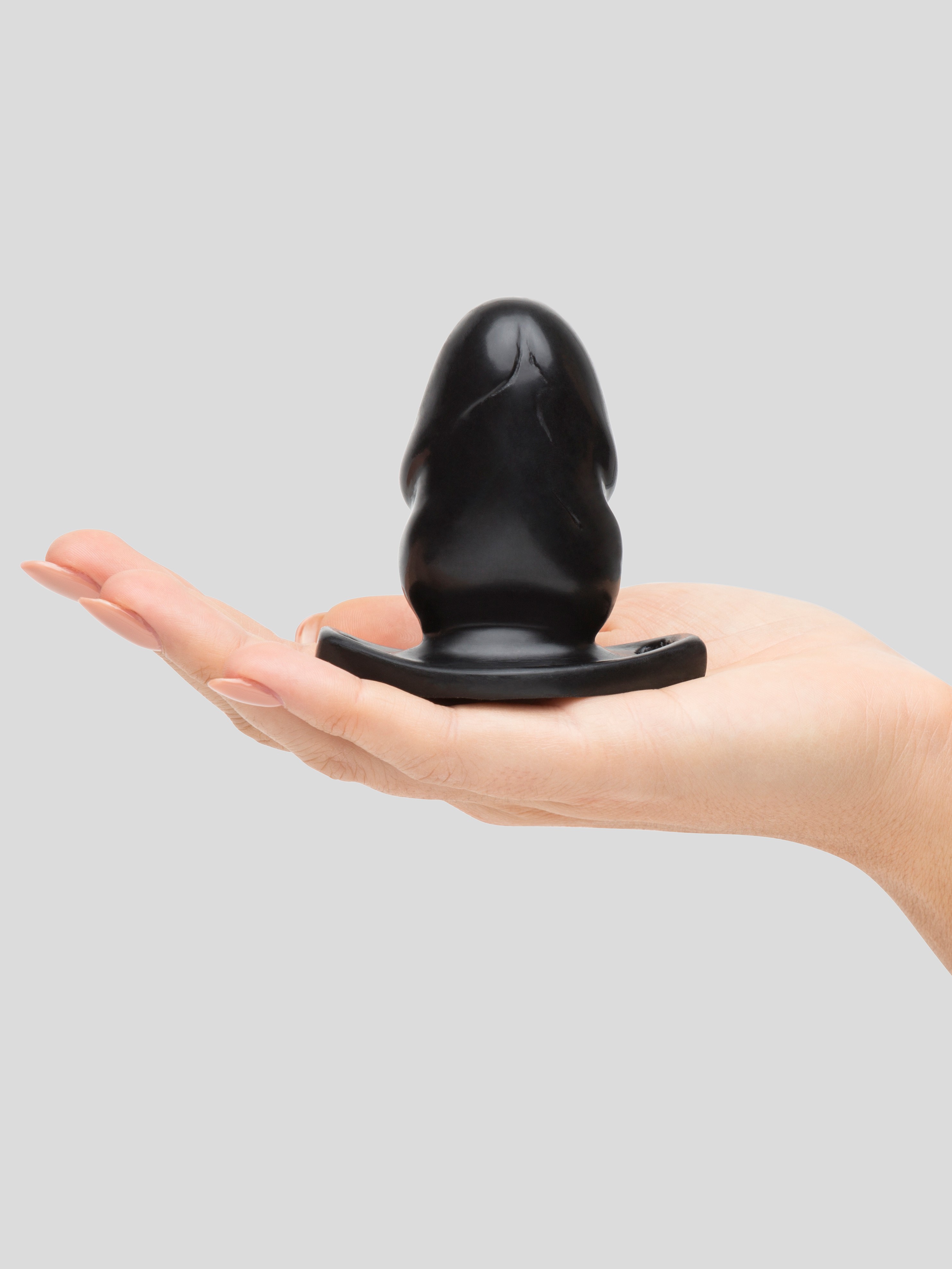 Tantus Medium Silicone Dildo Gag, Black, hi-res