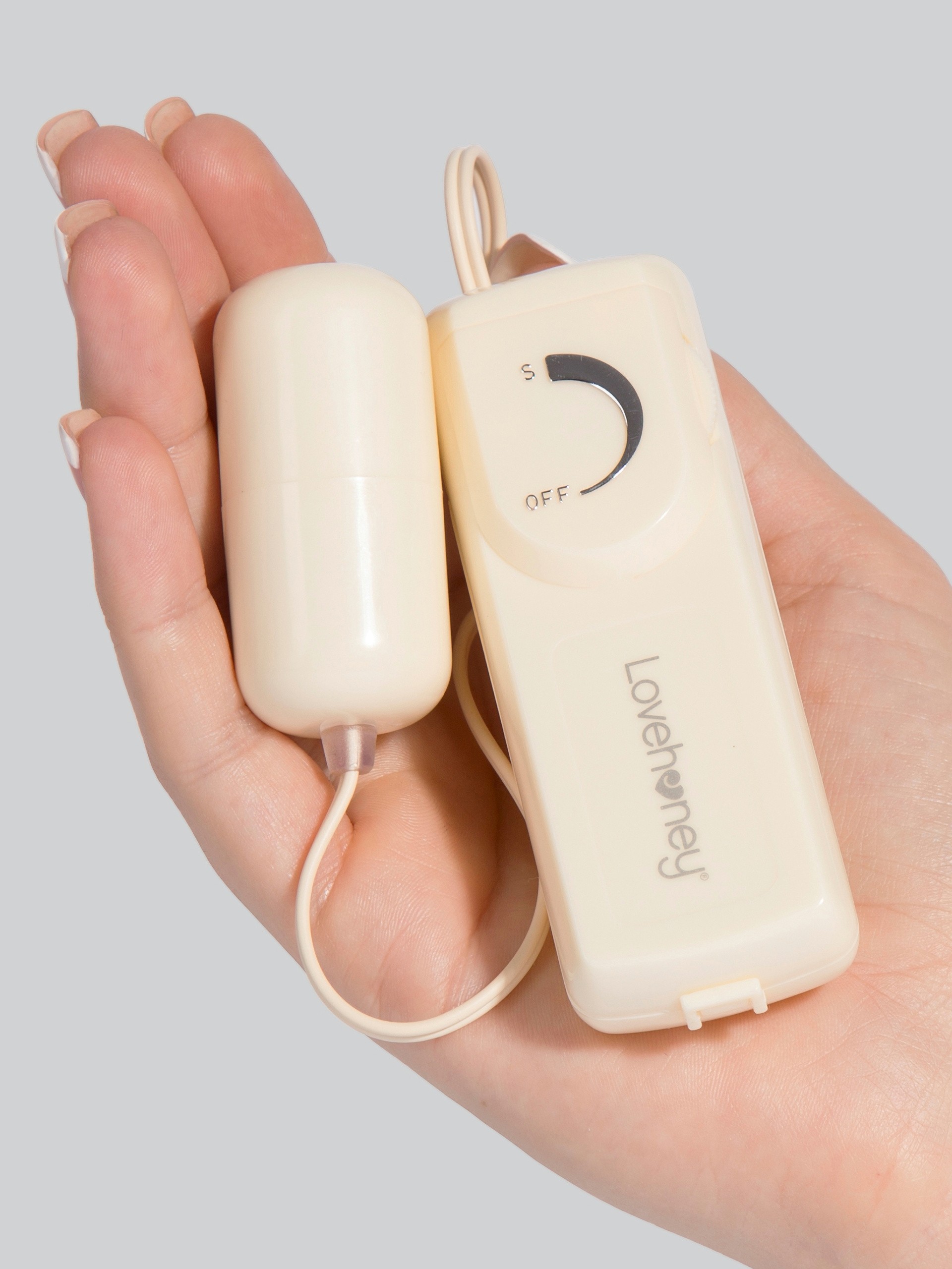 BASICS Love Egg Vibrator 1.2 oz, White, hi-res