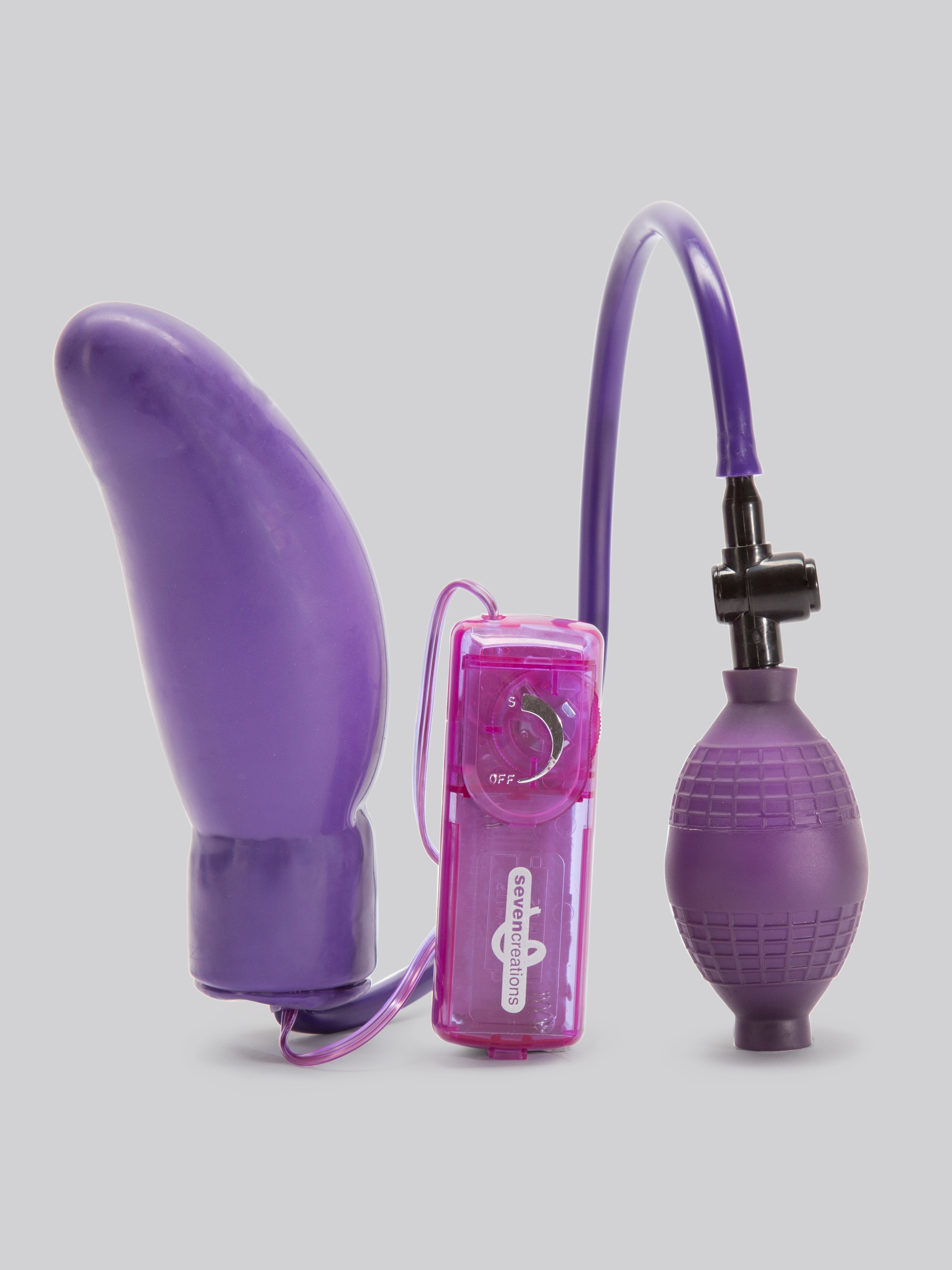 Inflatable Vibrating G-Spot Pleaser 6 Inch, Purple, hi-res