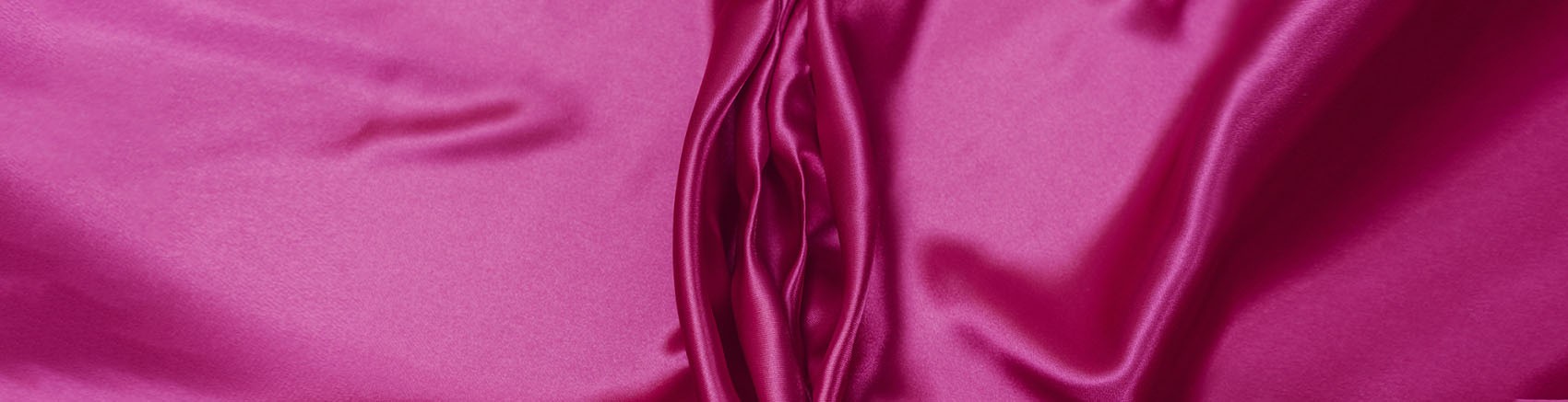 Pink Silk fabric folded to look like a vulva