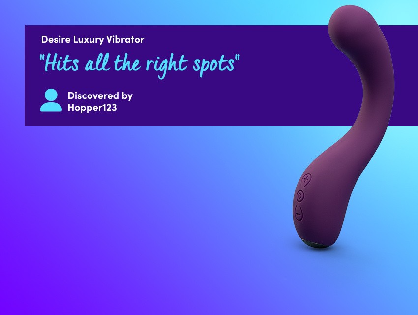 Discover G-Spot Stimulation with the Desire Luxury Vibrator - "Hits all the right spots" discovered by Hopper123