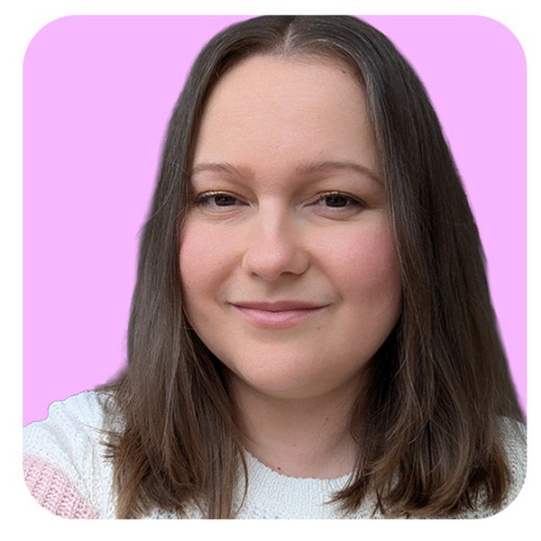 Risa Kerslake, a registered nurse, looking into the camera