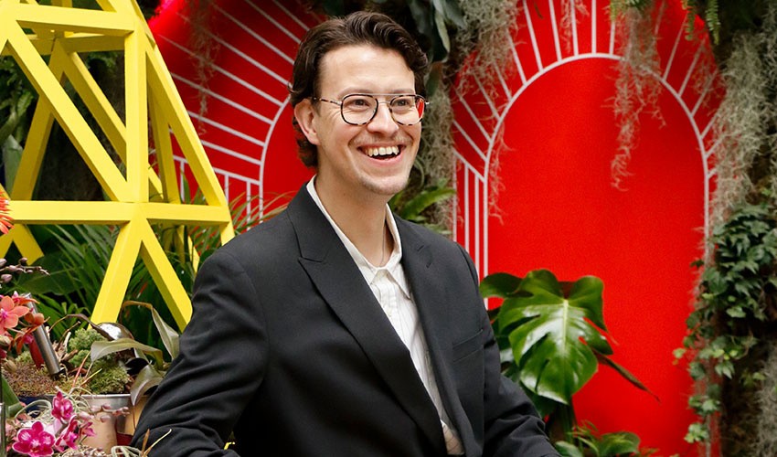 A photo of award-winning botanical designer James Whiting.