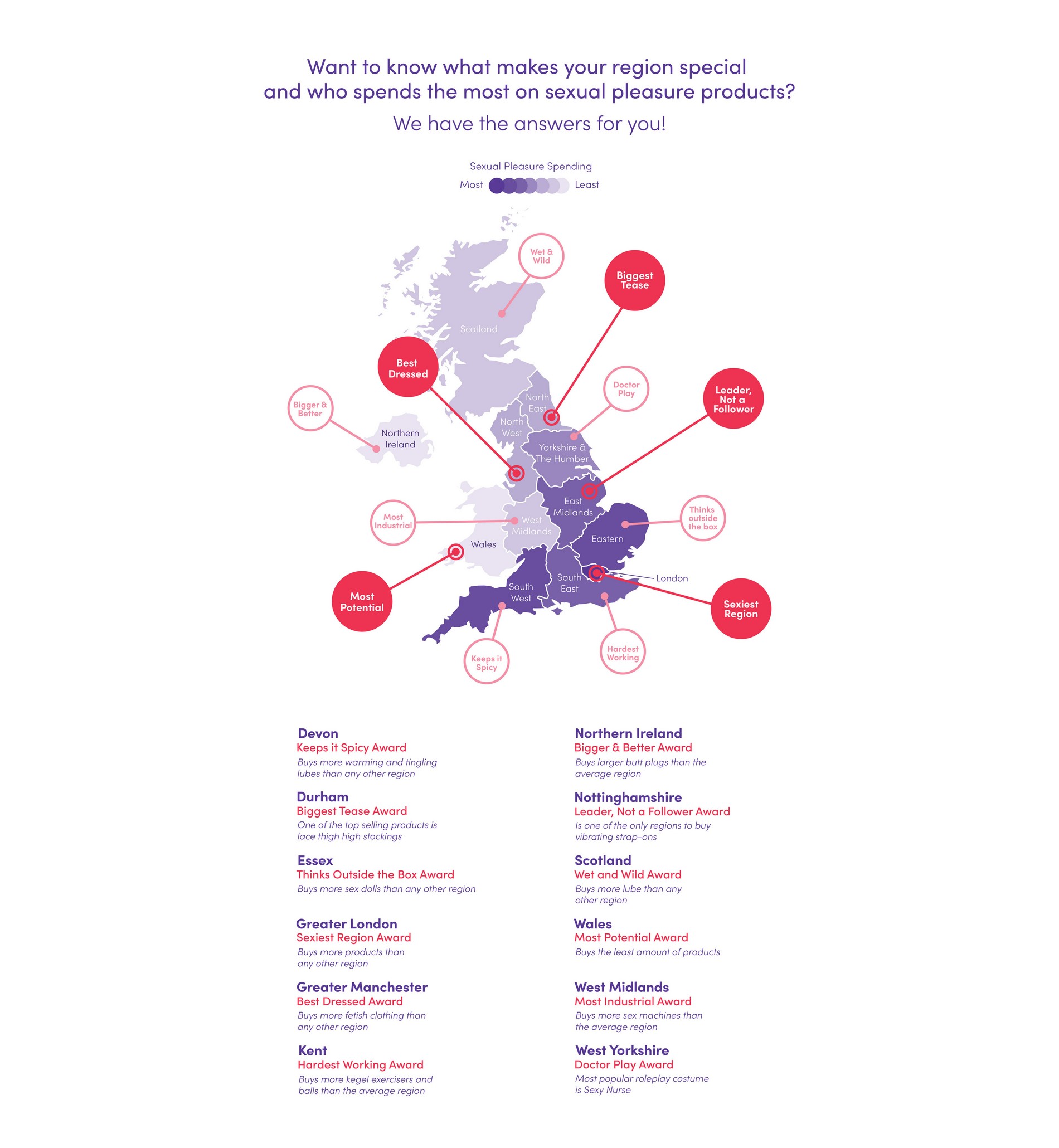 The Lovehoney UK Sex Map 2023